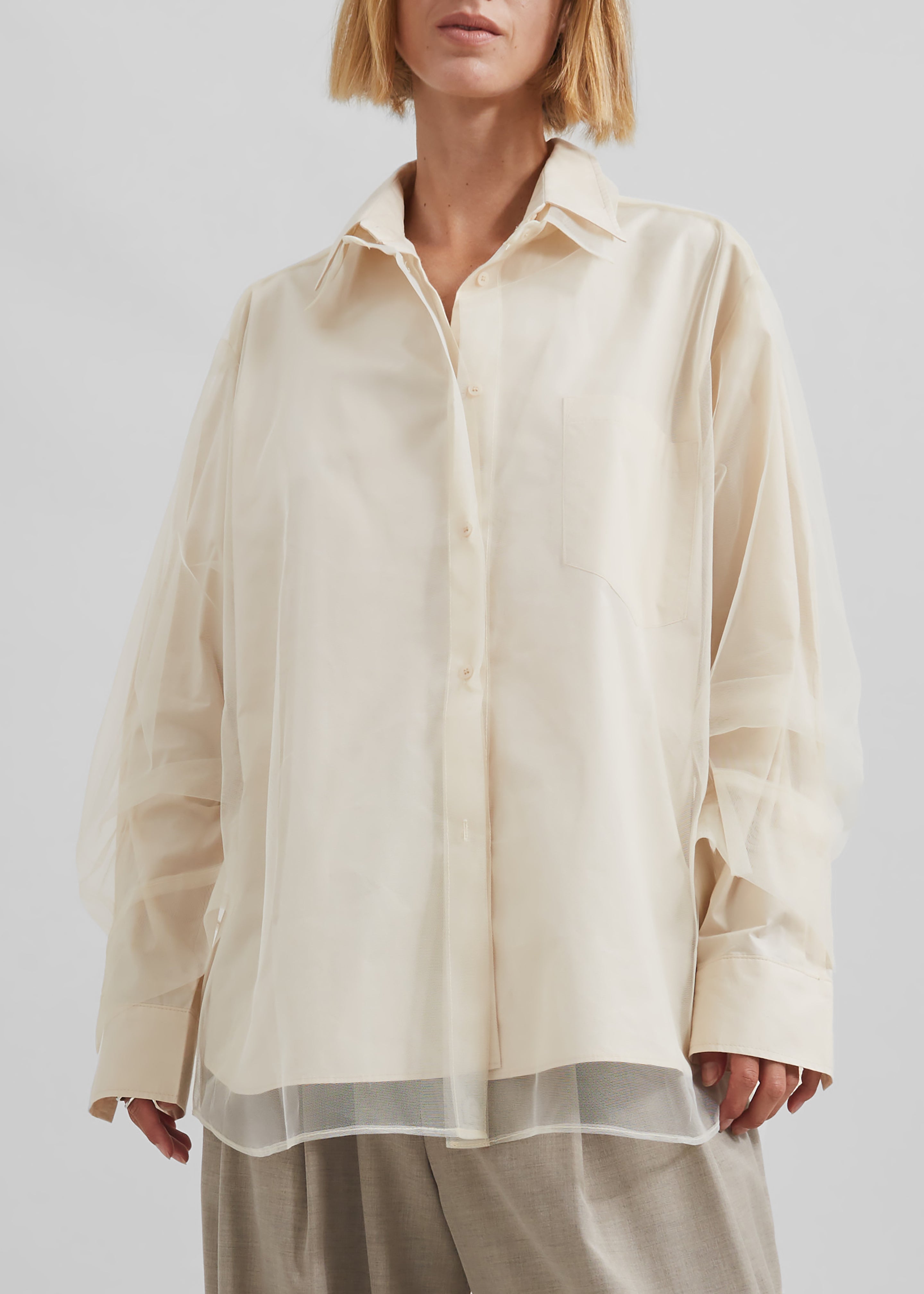 Valetta Double Shirt - Ivory - 5