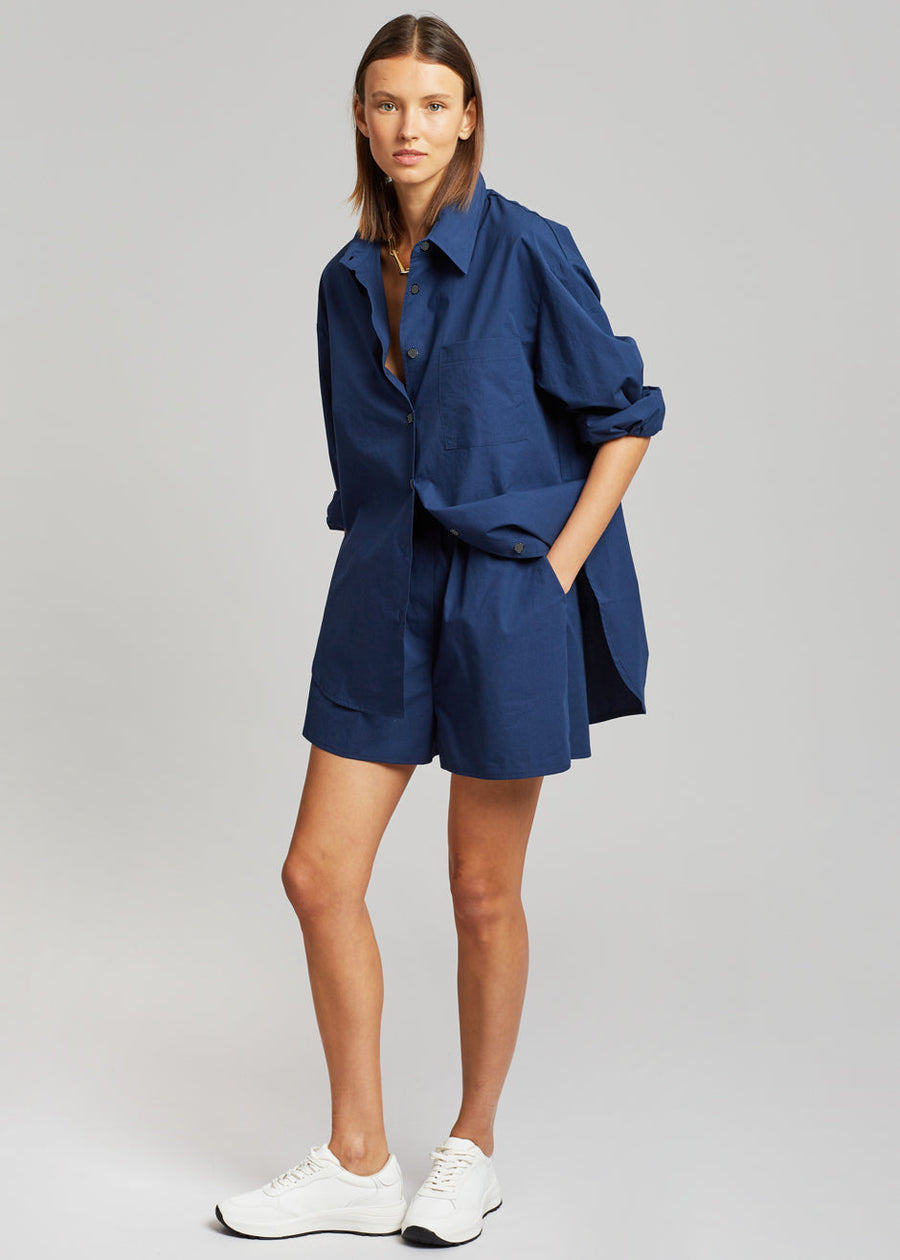 Shop the look image for Lui Organic Cotton Boxer Shorts - Navy