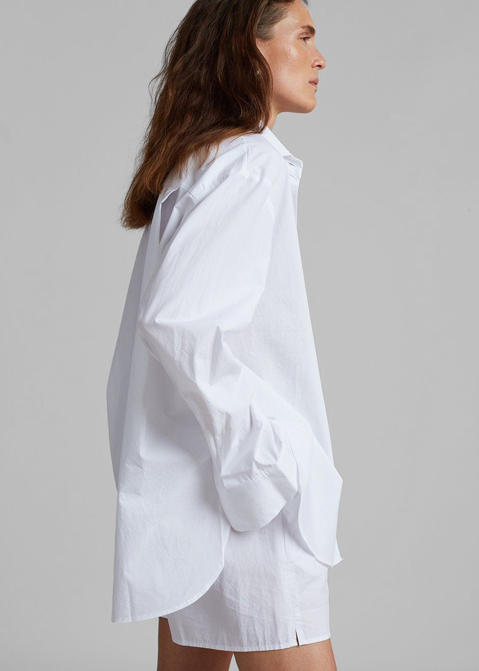 Lui Organic Cotton Shirt - White – The Frankie Shop