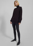 Eve Thin Turtleneck Sweater - Dark Plum