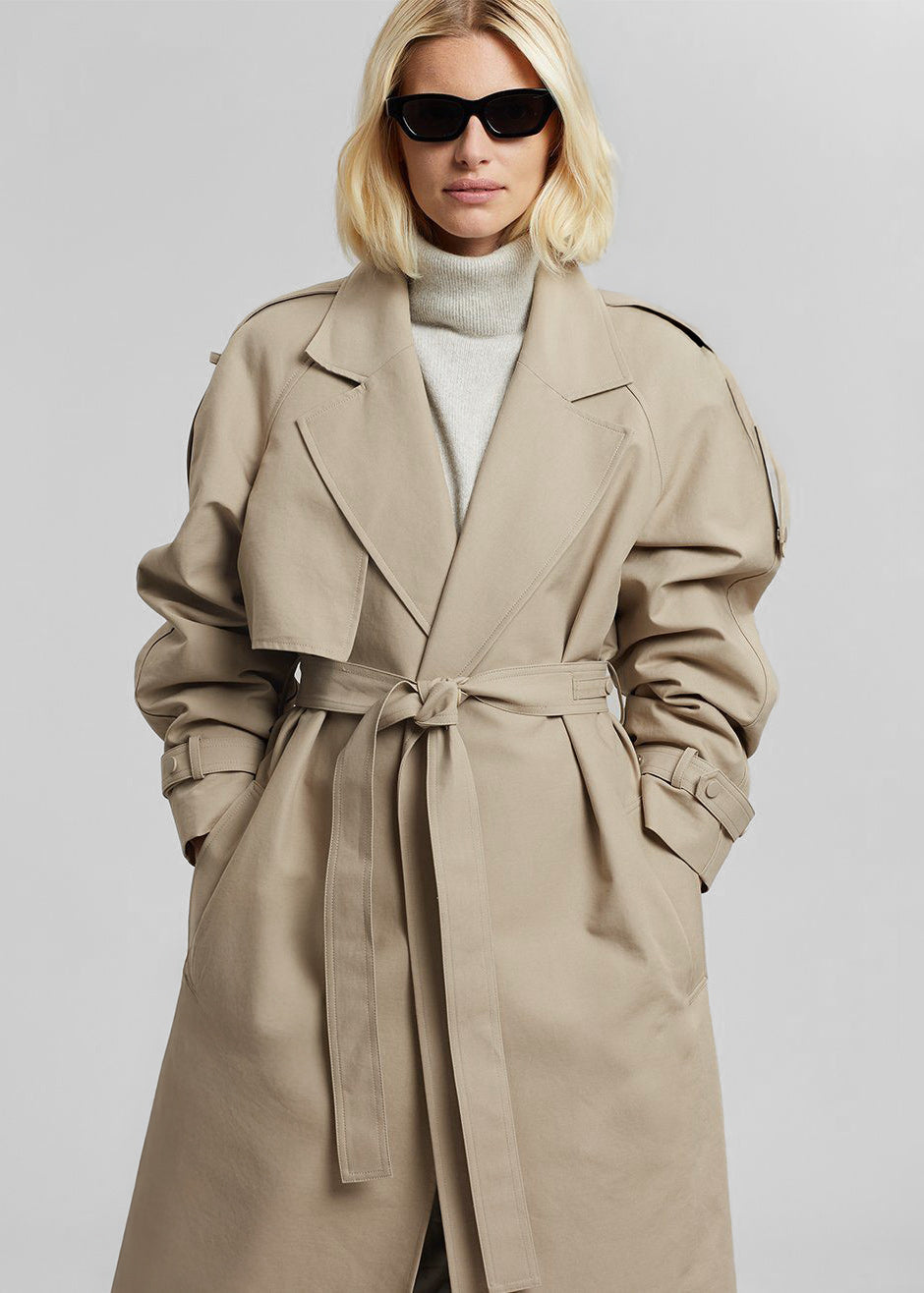 Rhodes Trench Coat - Natural - 7
