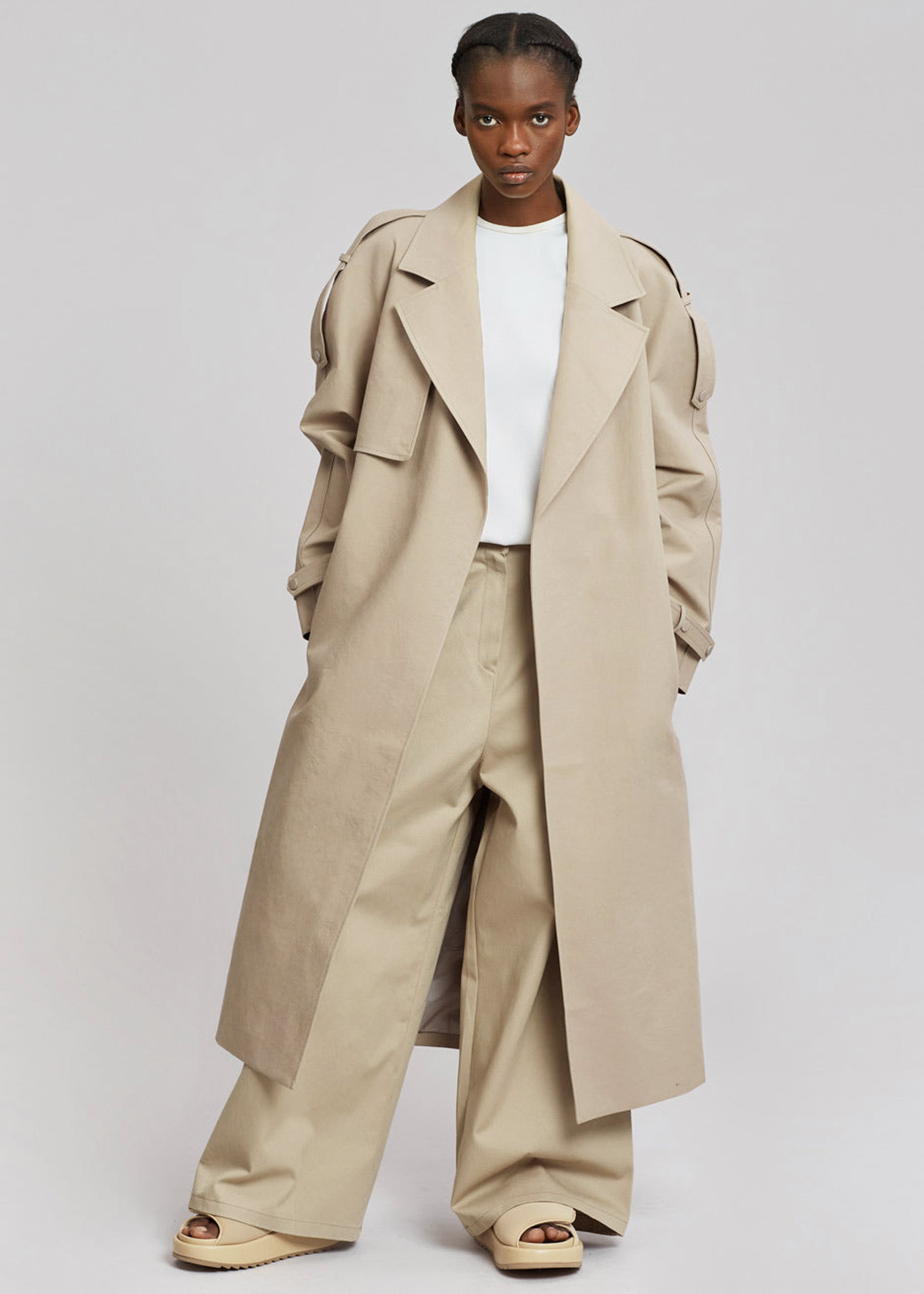 Rhodes Trench Coat - Natural - 6