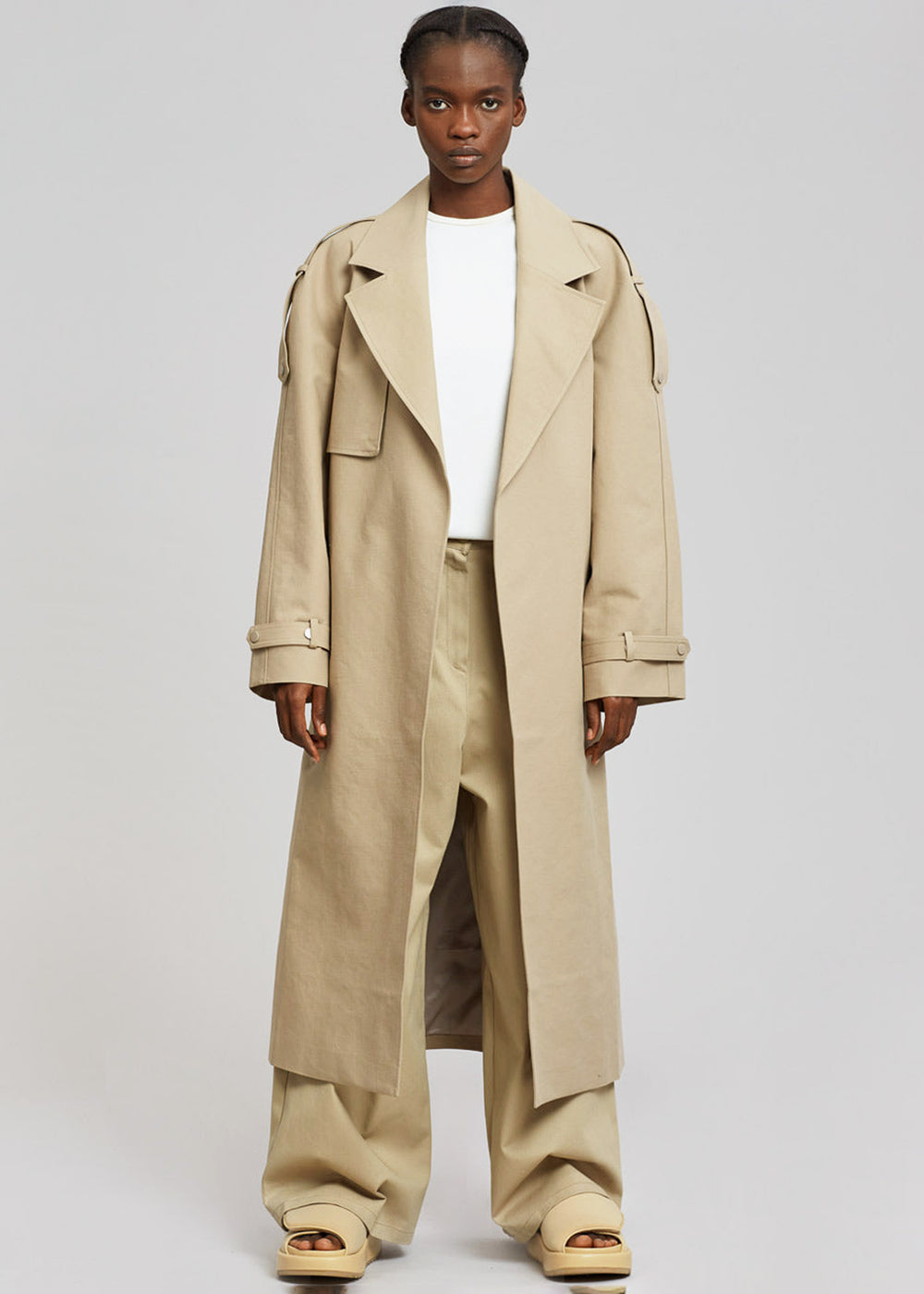 Rhodes Trench Coat - Natural - 1