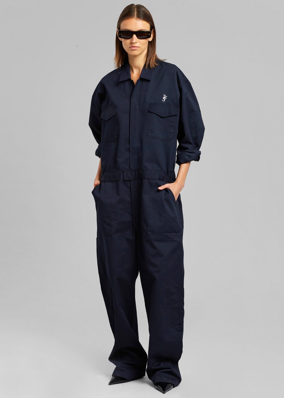 ロンパース・カバーオール house on the hill Jumpsuit Navy Stripe70 Women's Jumpsuits – The Frankie Shop