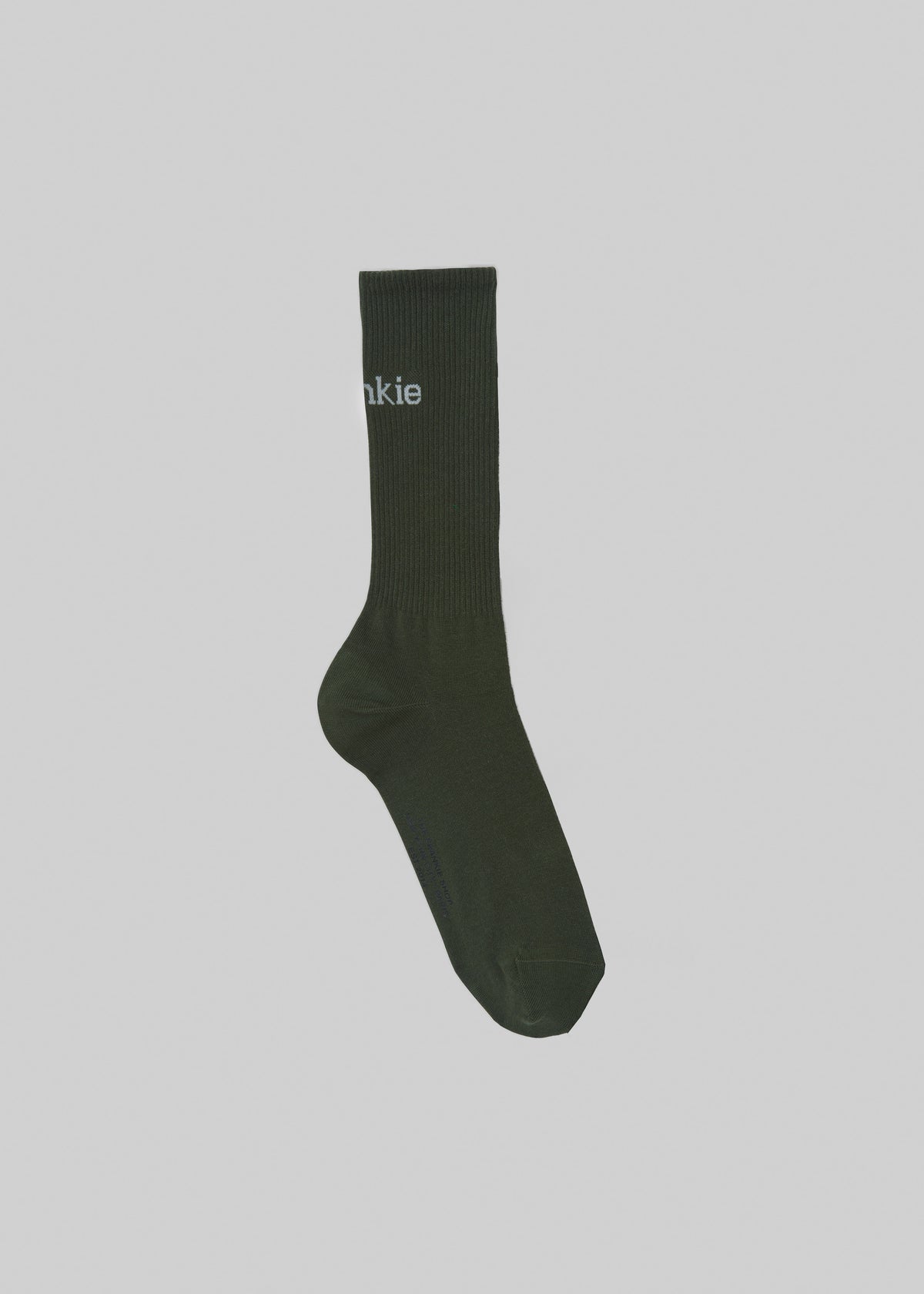 Frankie in English Ribbed Socks - Army Green - 2