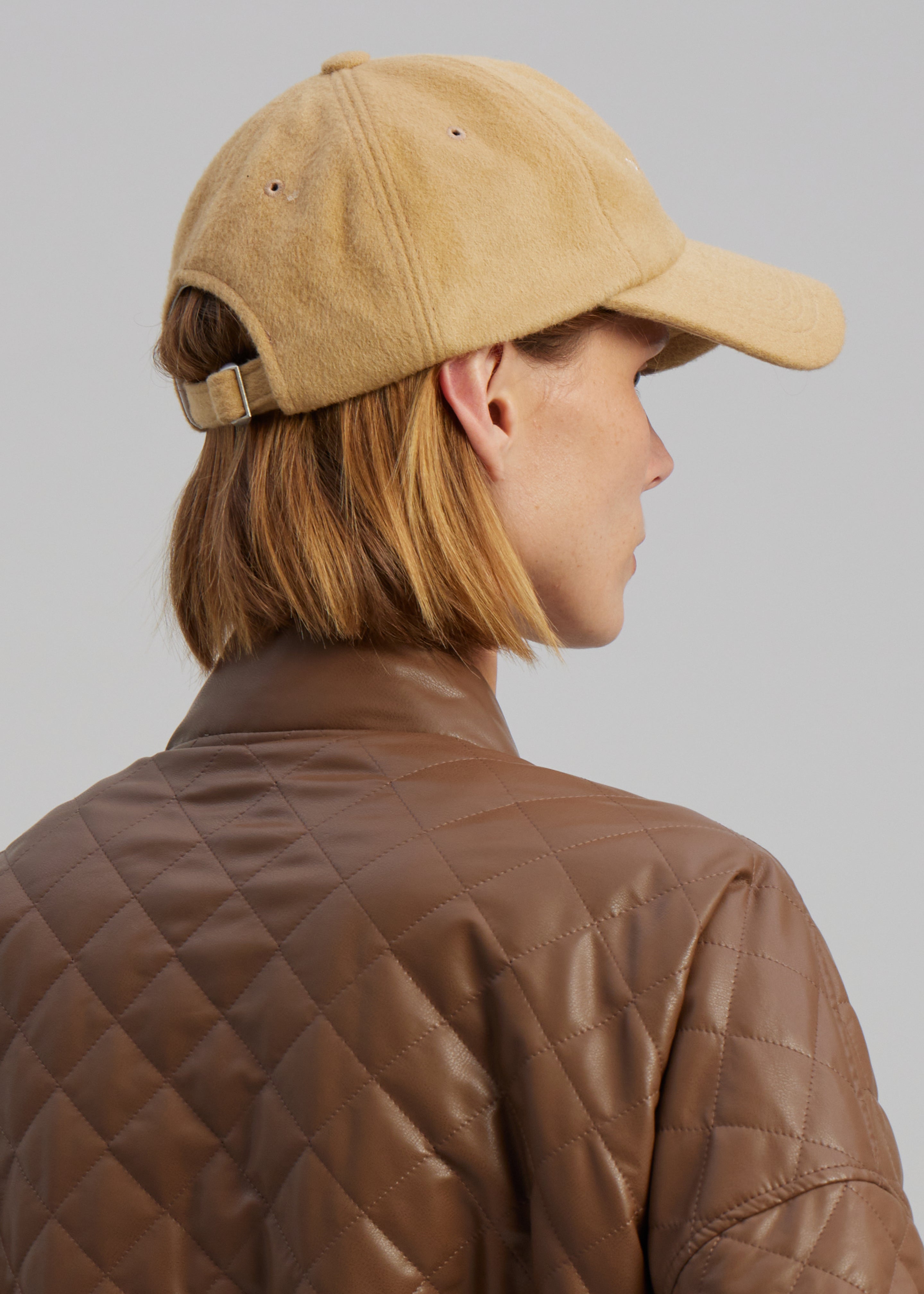 Caramel suede sale baseball cap