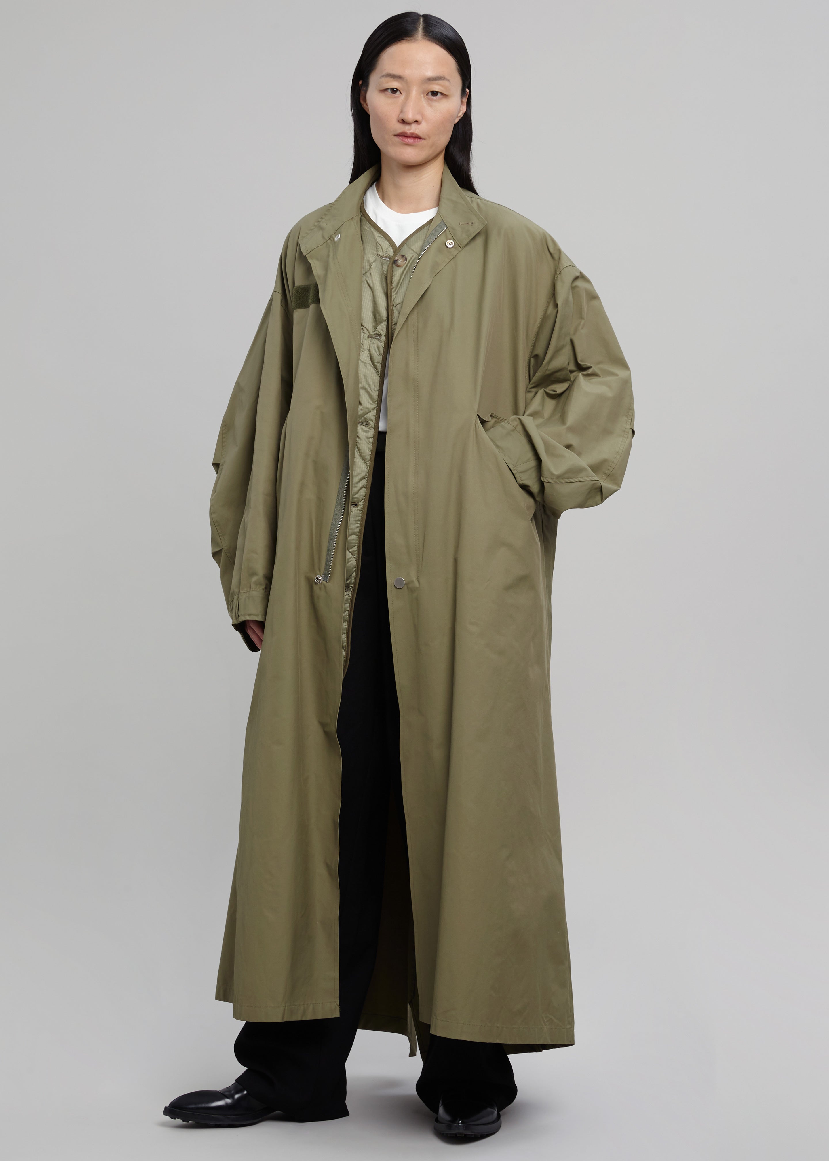 Skive Double Layer Parka - Olive - 1