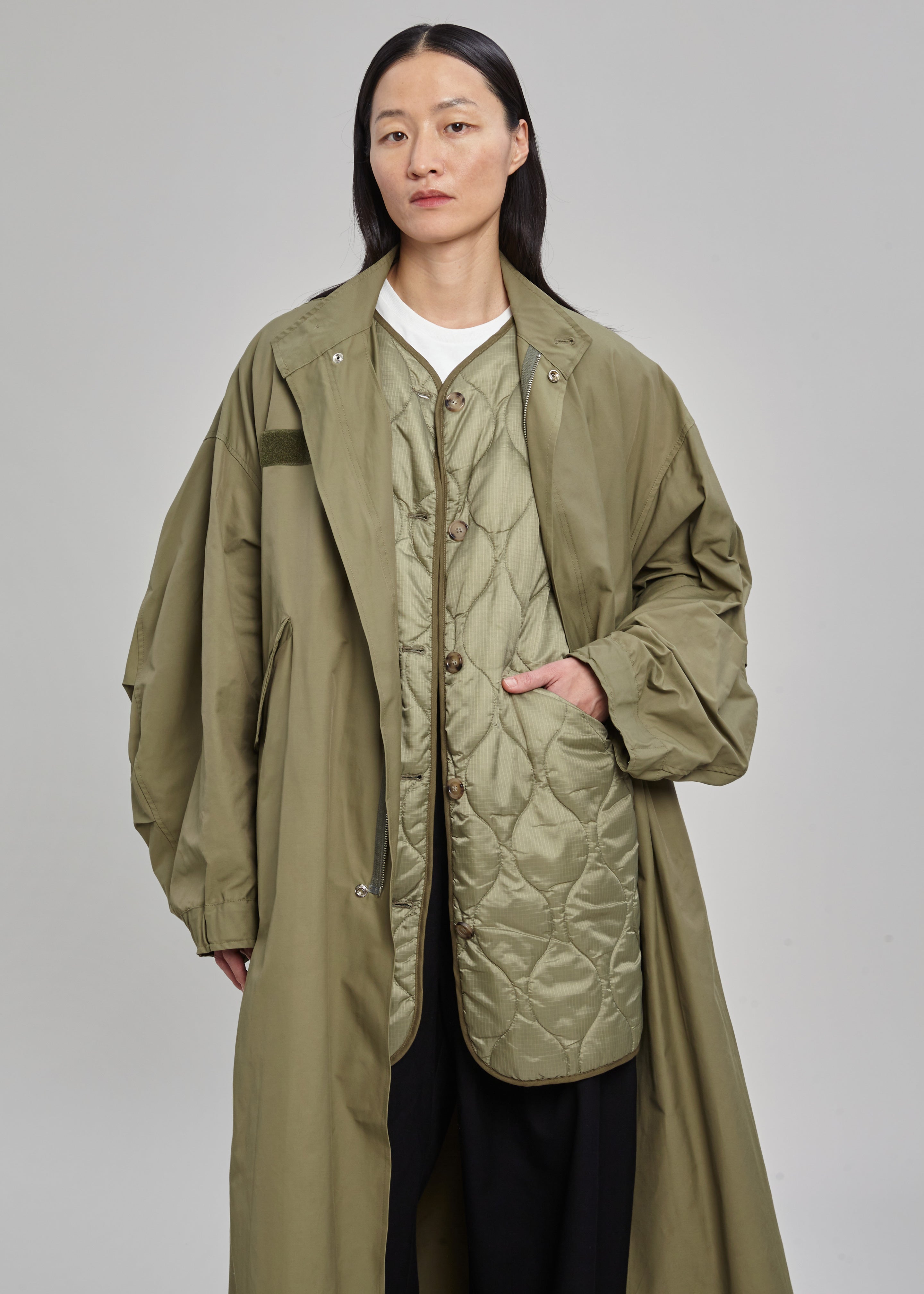 Skive Double Layer Parka - Olive - 9