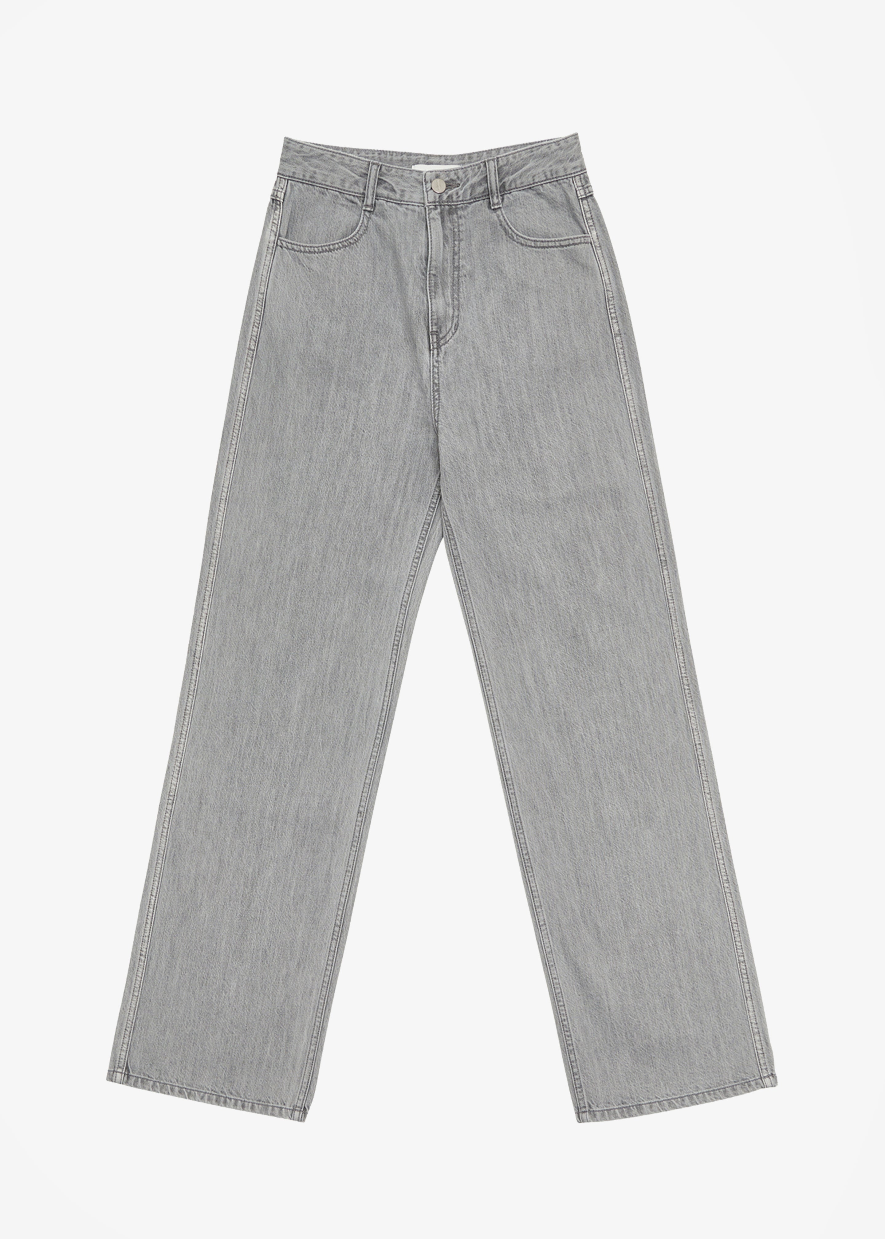 Amomento Semi Wide Boots Cut Pants - Blue Grey – The Frankie Shop