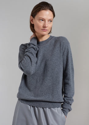 Aurora Wool Blend Knit Sweater - Grey