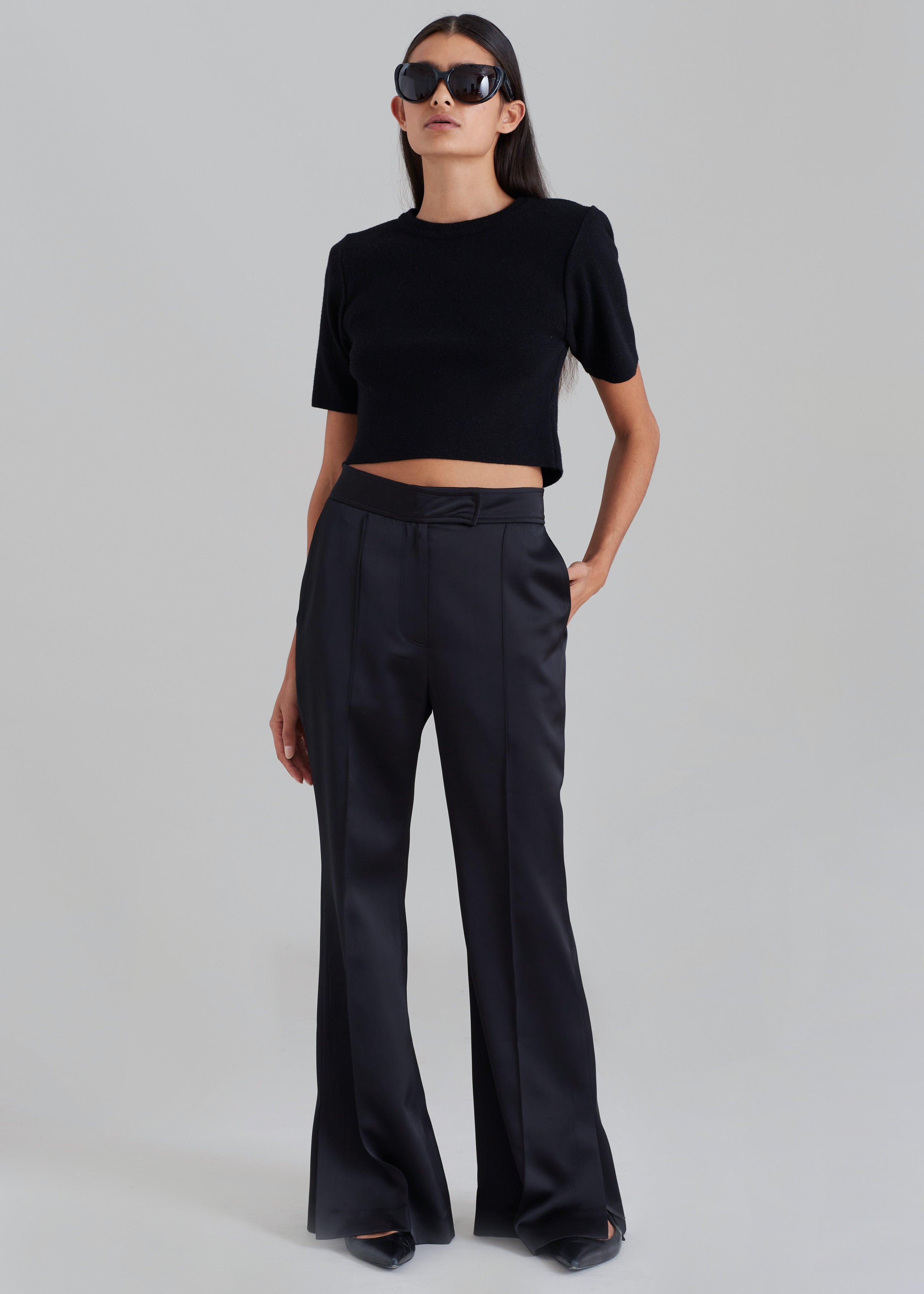 Angelica Flare Pants - Black – The Frankie Shop