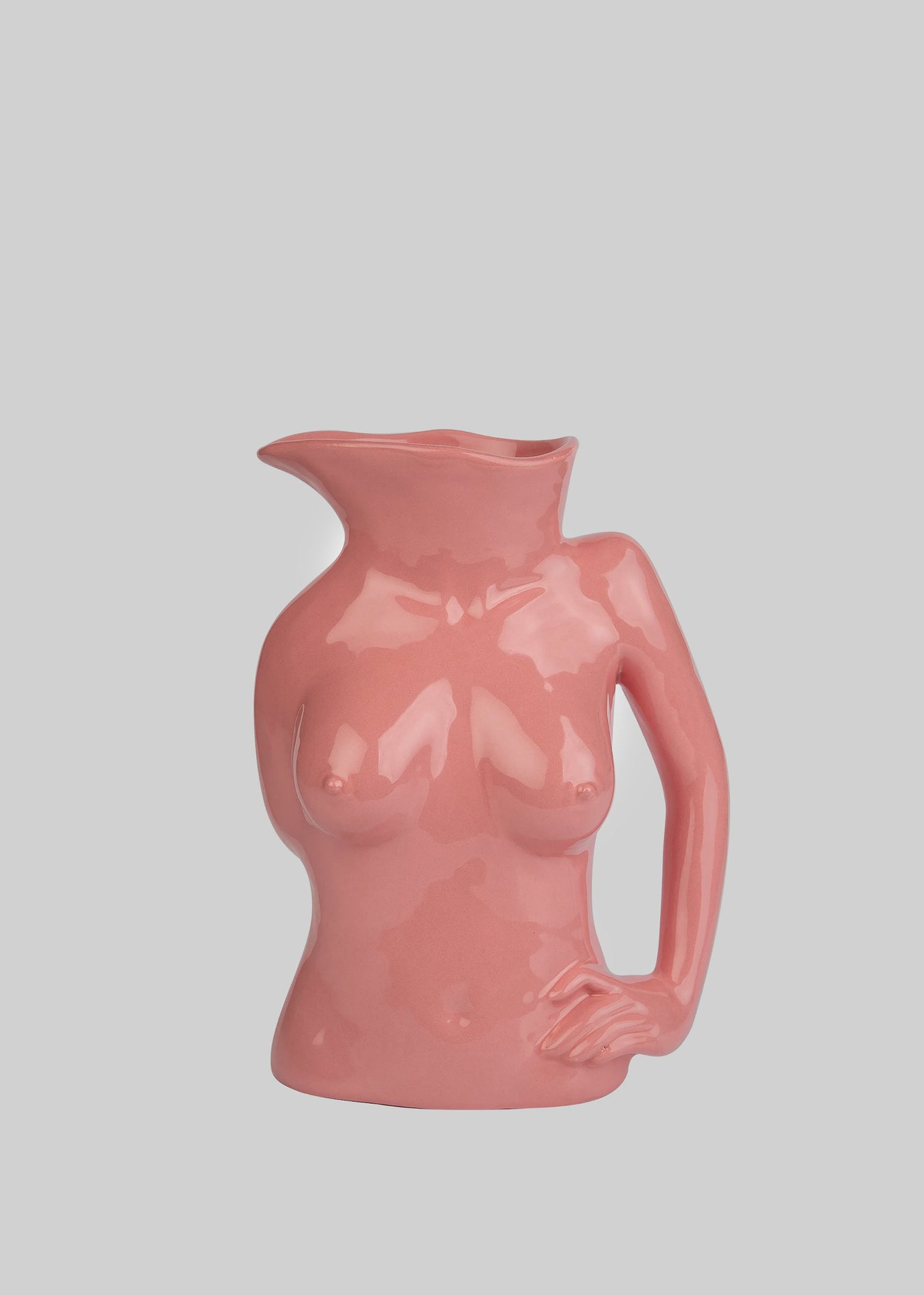 Anissa Kermiche Jugs Jug Ceramic Vase - Hot Pink