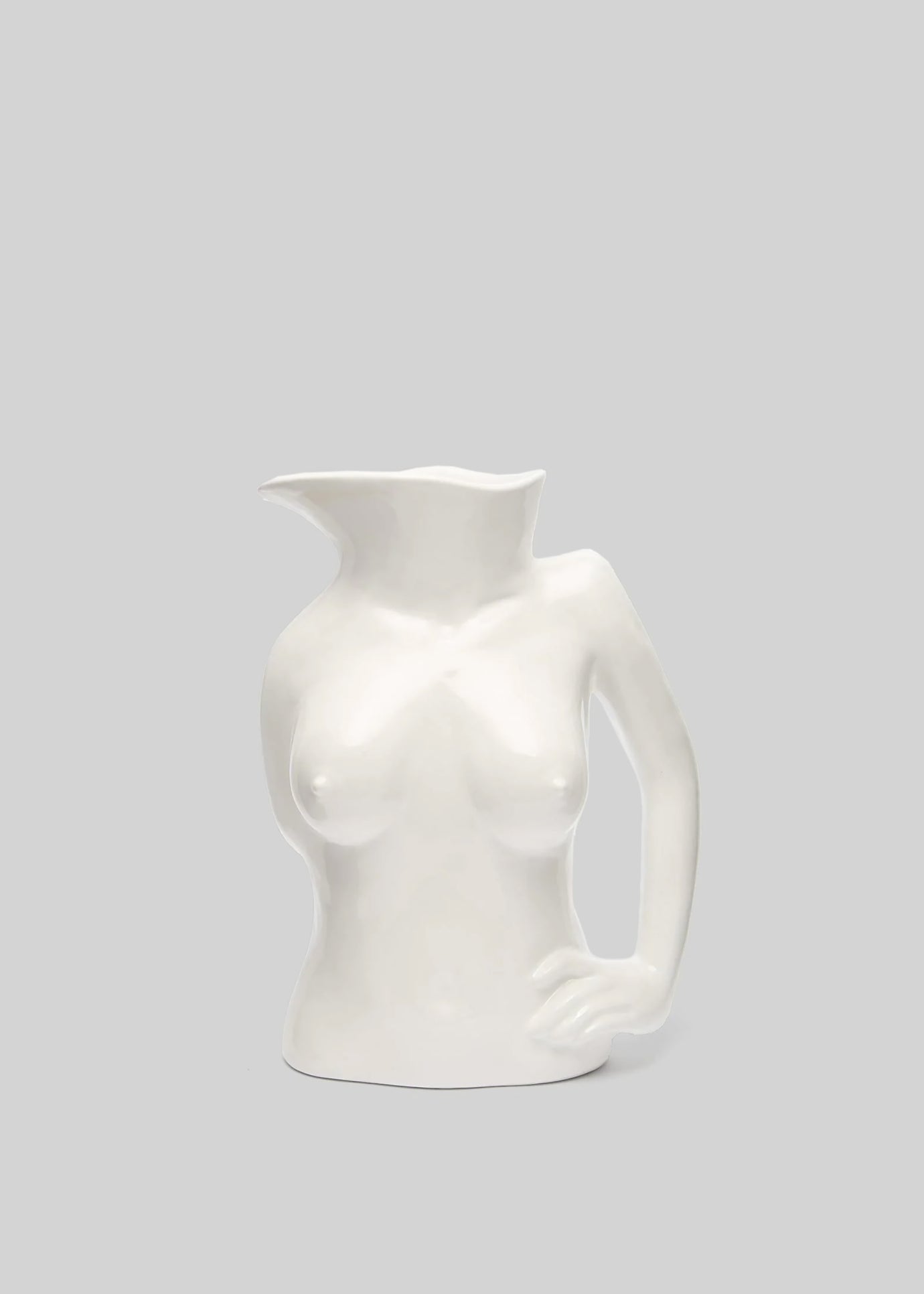Anissa Kermiche Jugs Jug Ceramic Vase - White