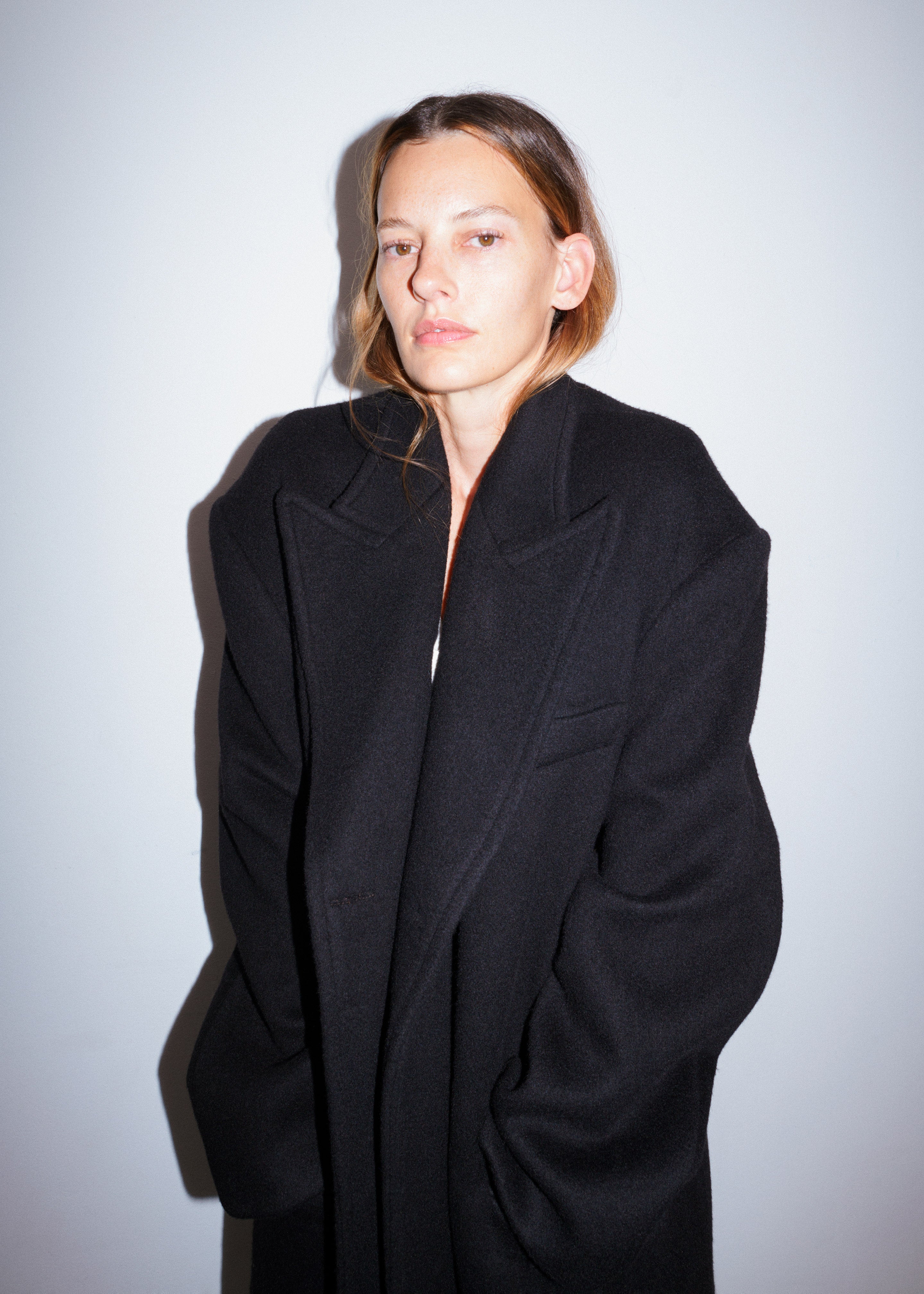 Anya Oversized Coat - Black - 1