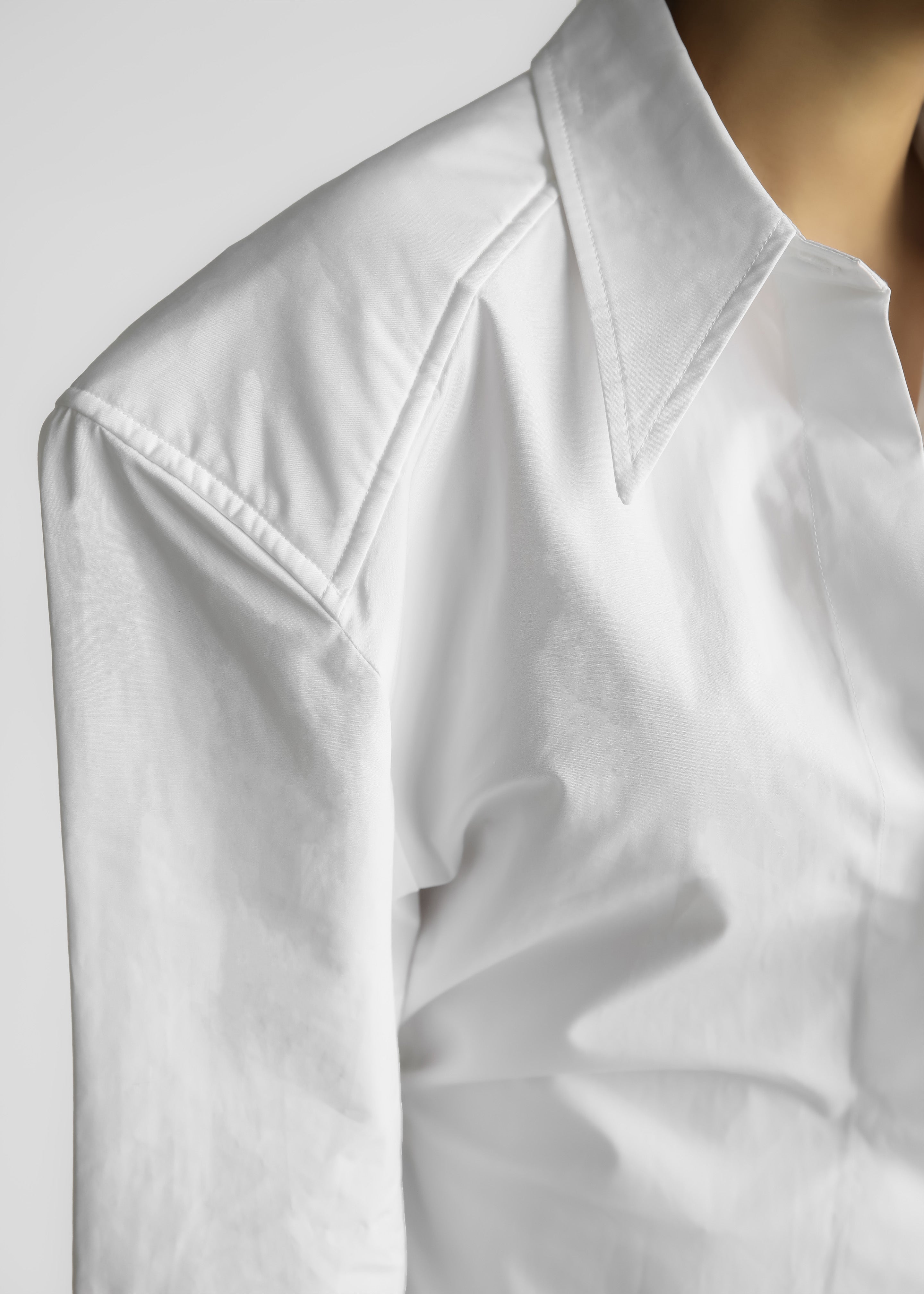 Bec Padded Shirt - White - 9