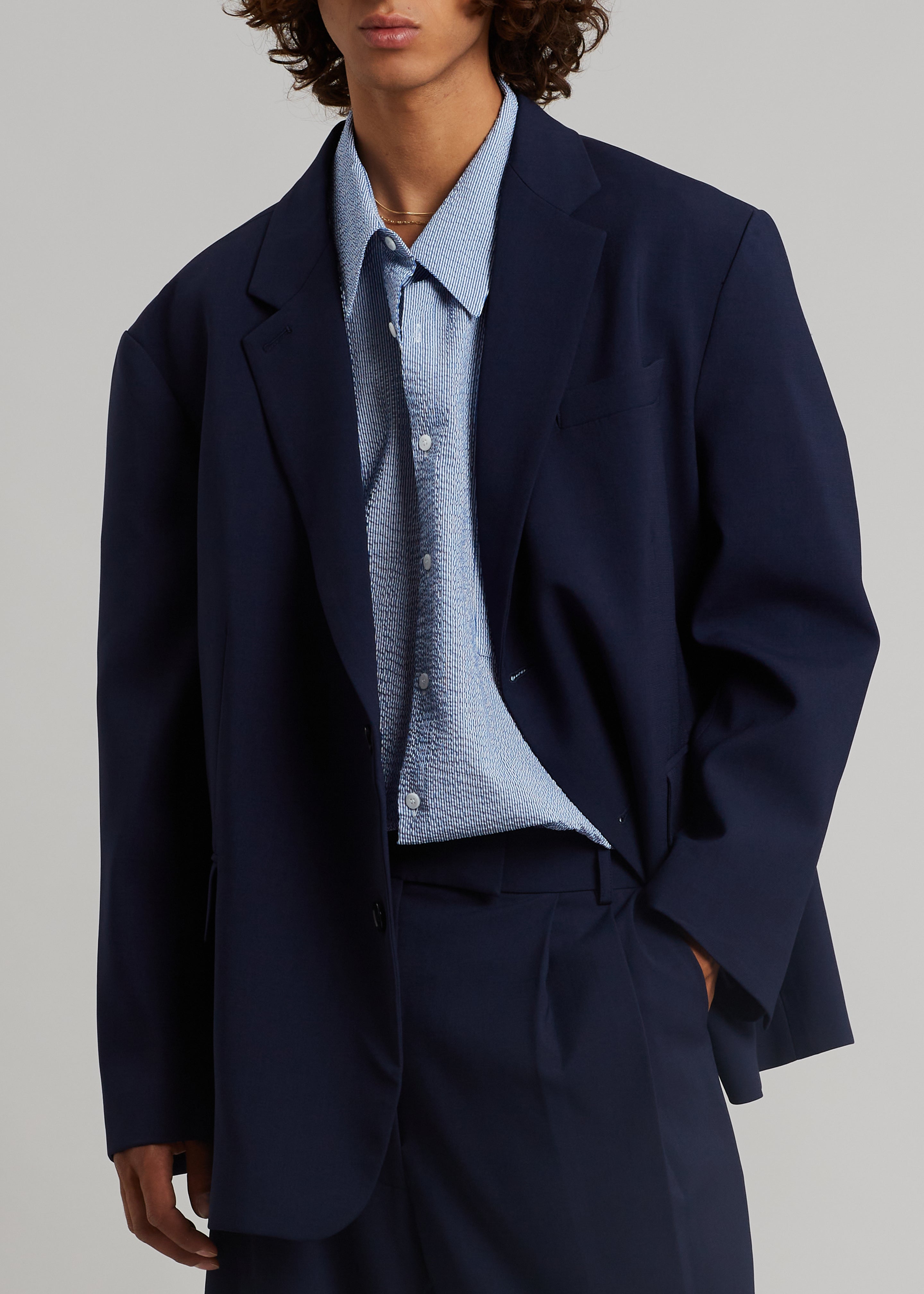 Beo Blazer - Blue – The Frankie Shop