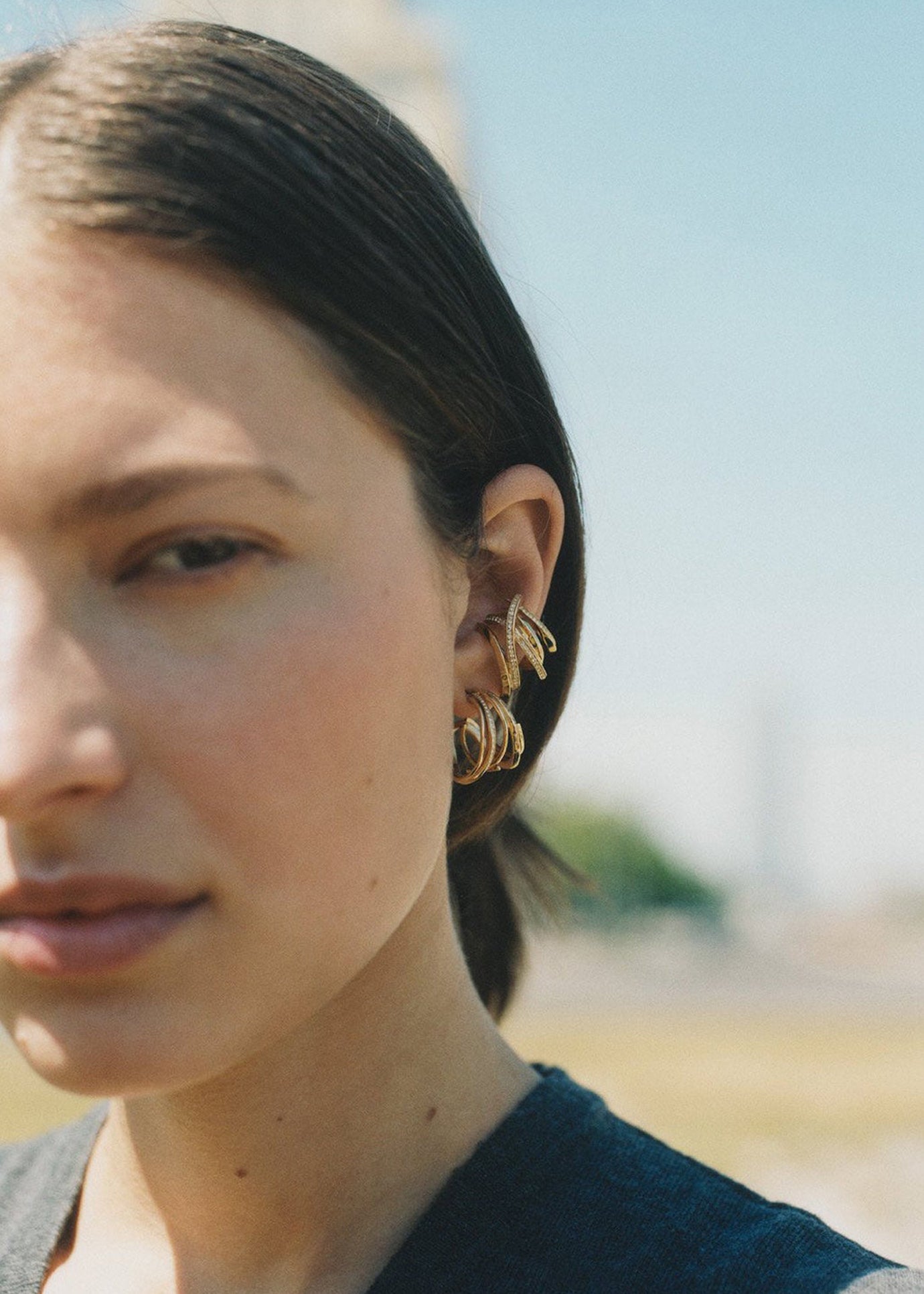 Completedworks The Day the Cactus Bloomed Ear Cuff - Gold