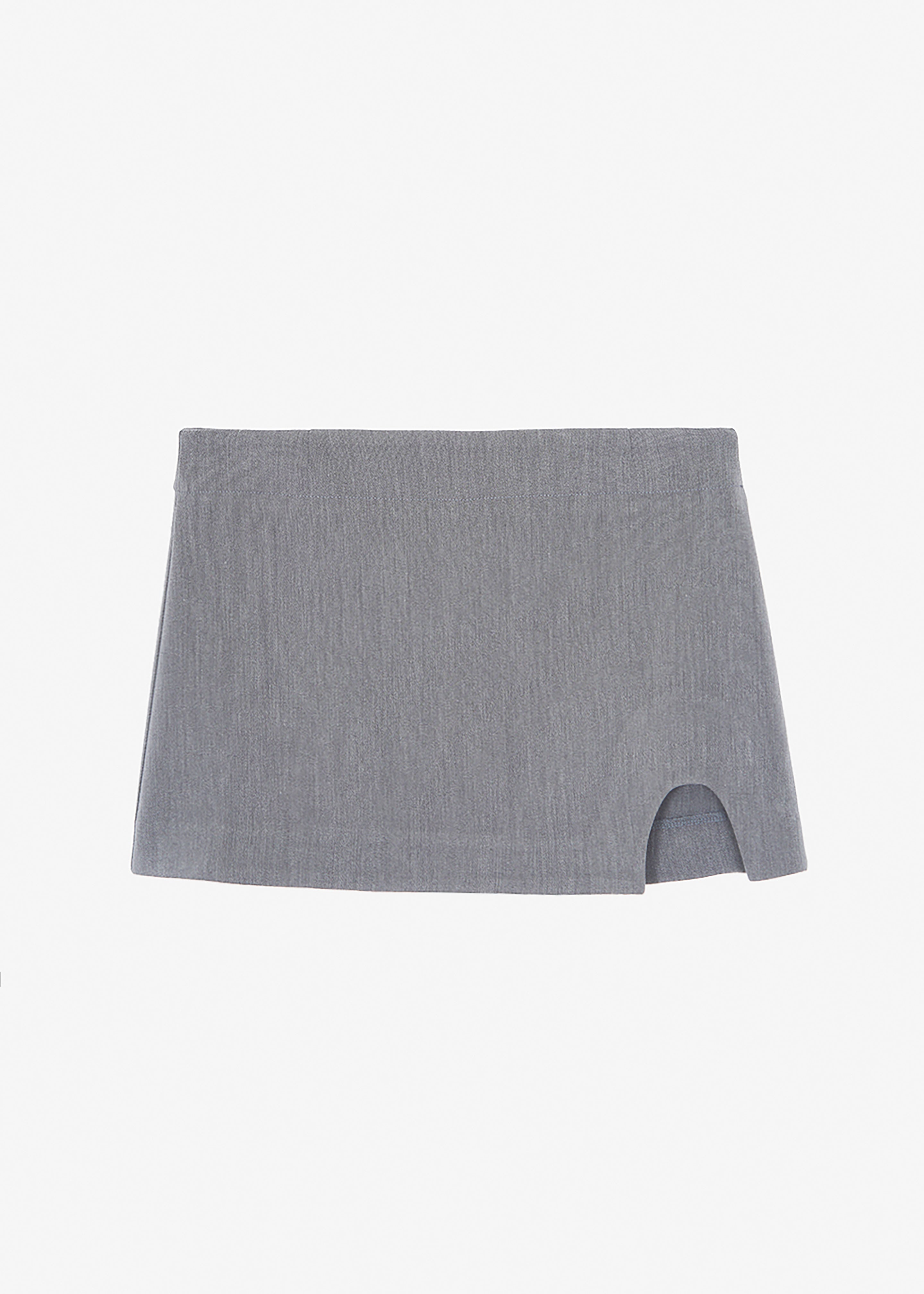 Chester Mini Slit Skirt - Grey - 9