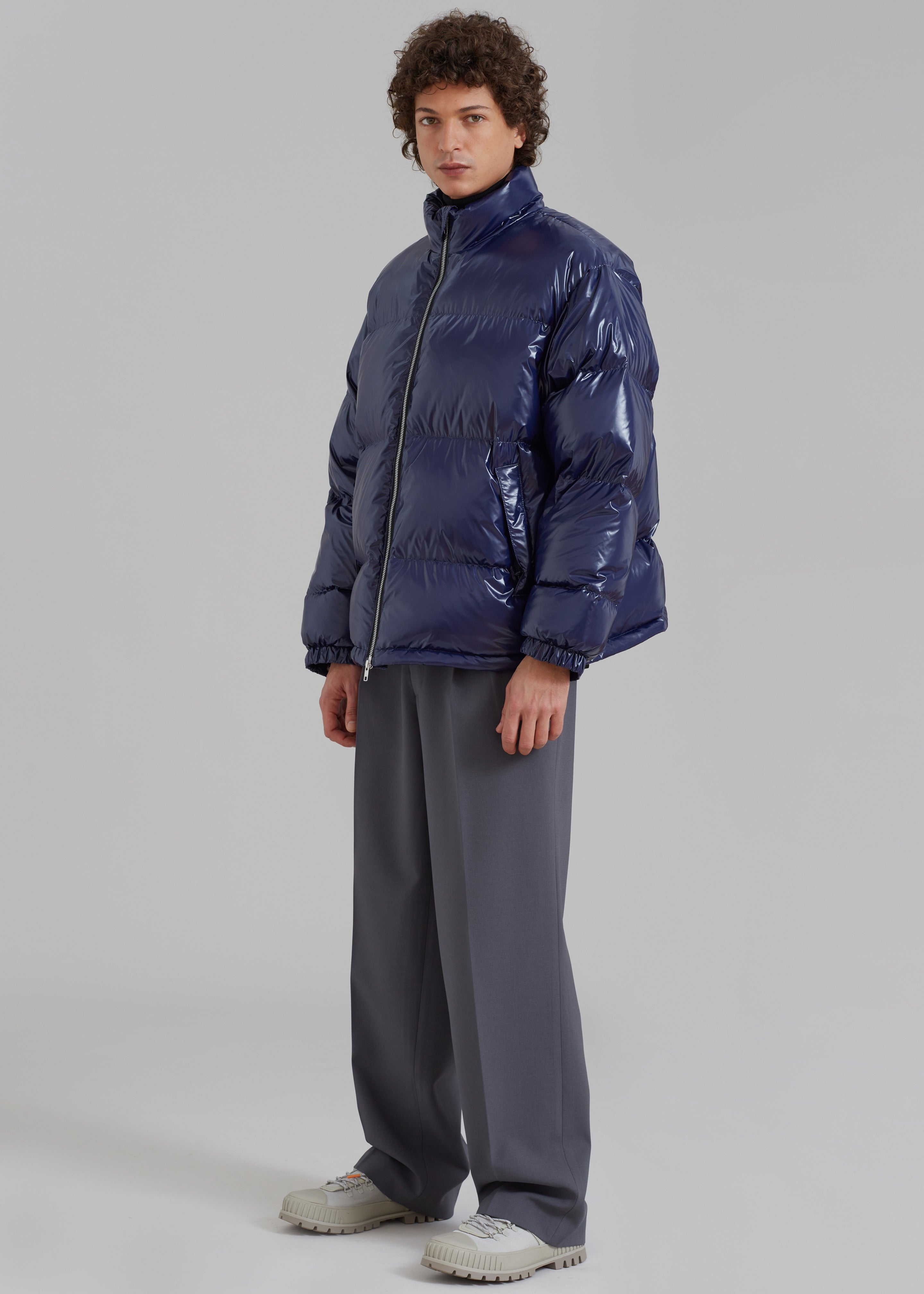 Carson Gloss Puffer - Navy - 4