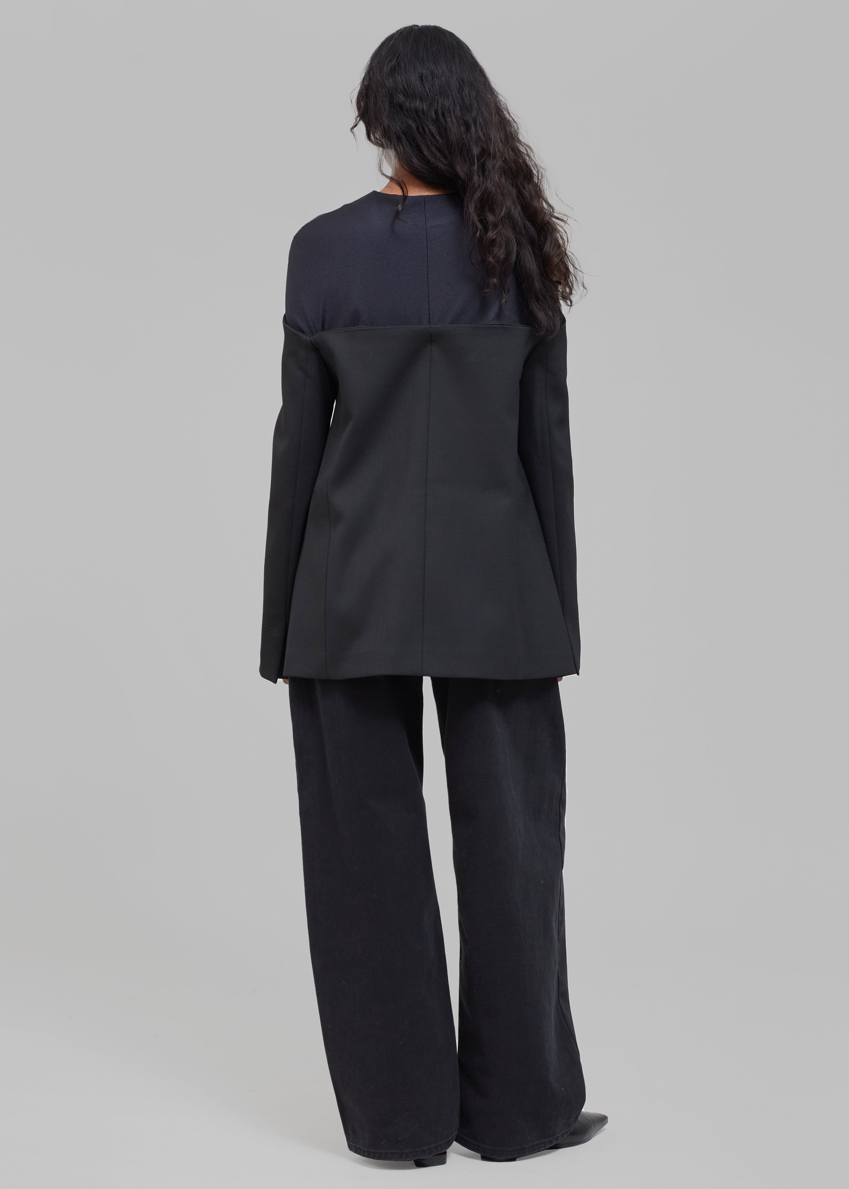 Coperni Twisted Cut-out Jacket - Black - 7