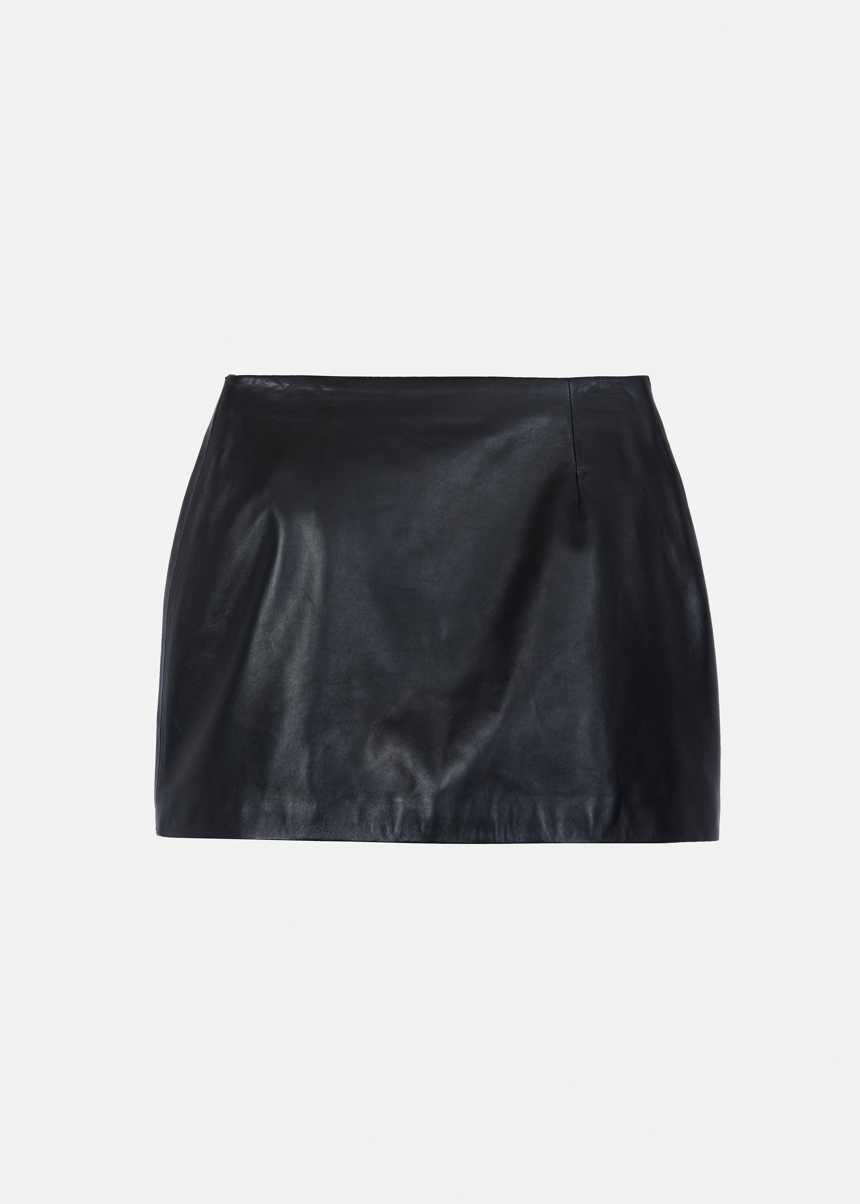 Primark black leather mini cheap skirt