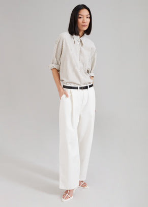 Drew Denim Pants - White