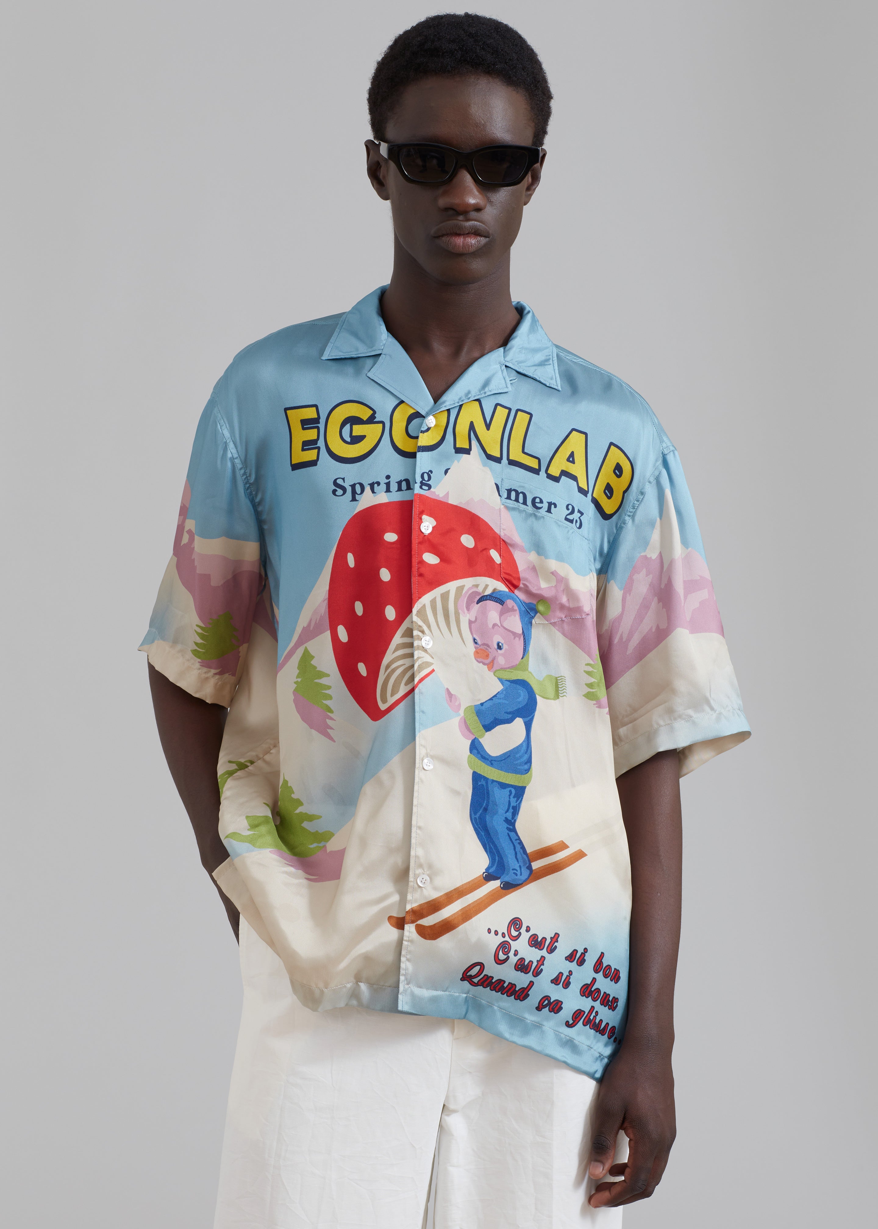 EGONLab Wonderland Summer Shirt - Piggy À La Montagne Print – The ...