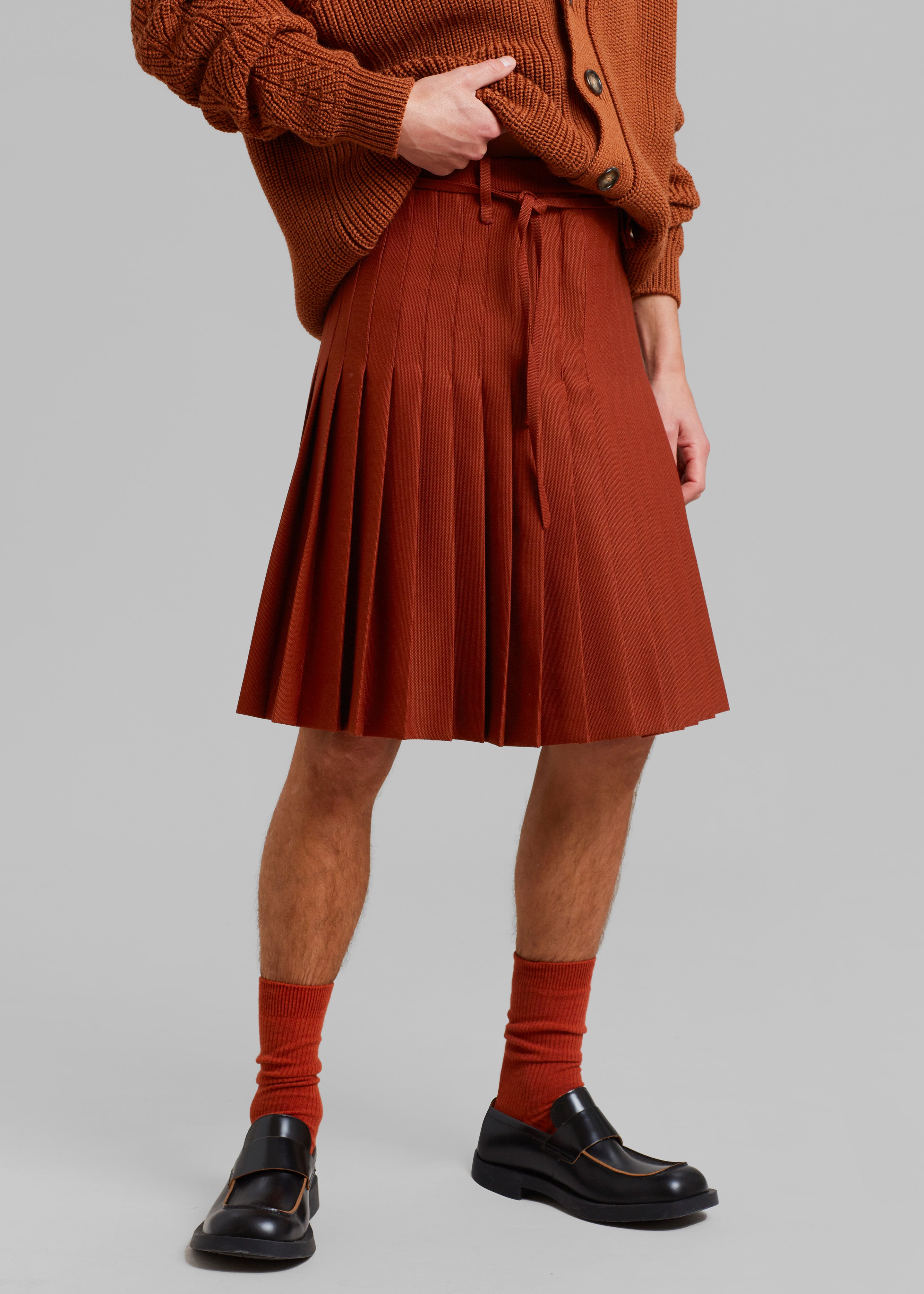 EGONLab Euphoria Skirt - Rust Wool – The Frankie Shop