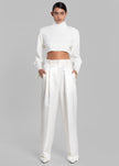 Elvira Pleated Trousers - Ivory