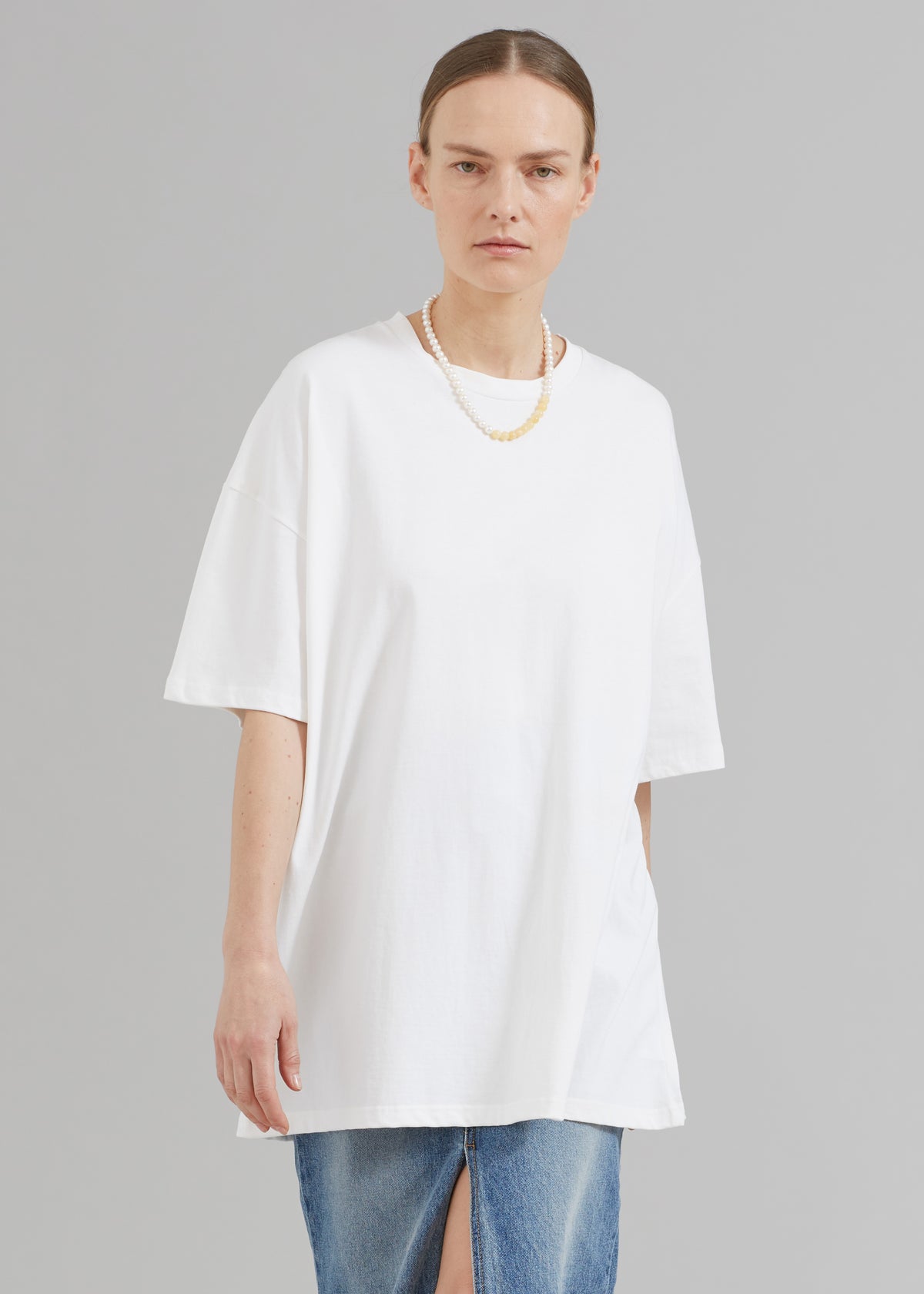 Faro Boxy Tee - White - 1