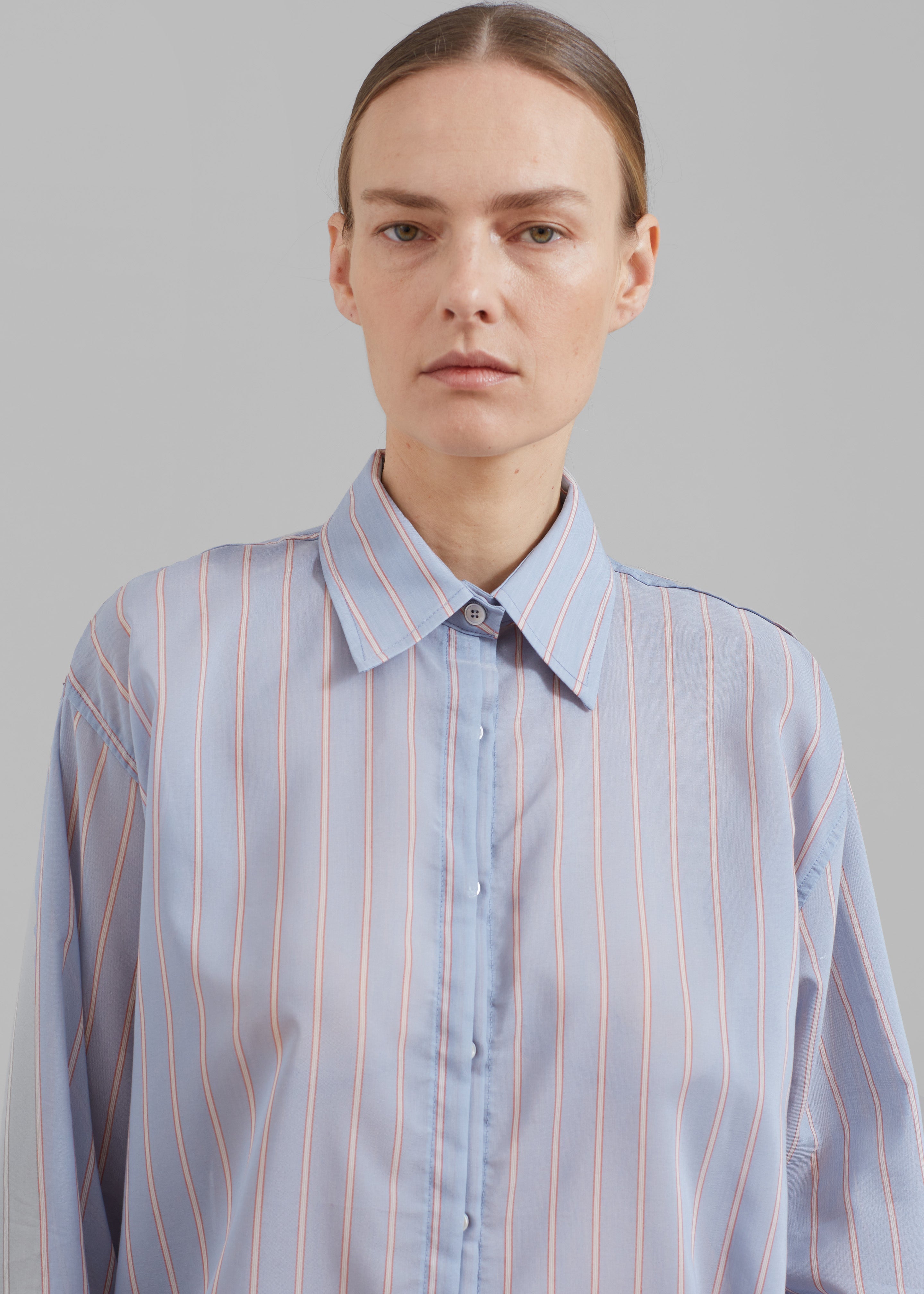 Florence Stripe Shirt - Blue Combo - 4