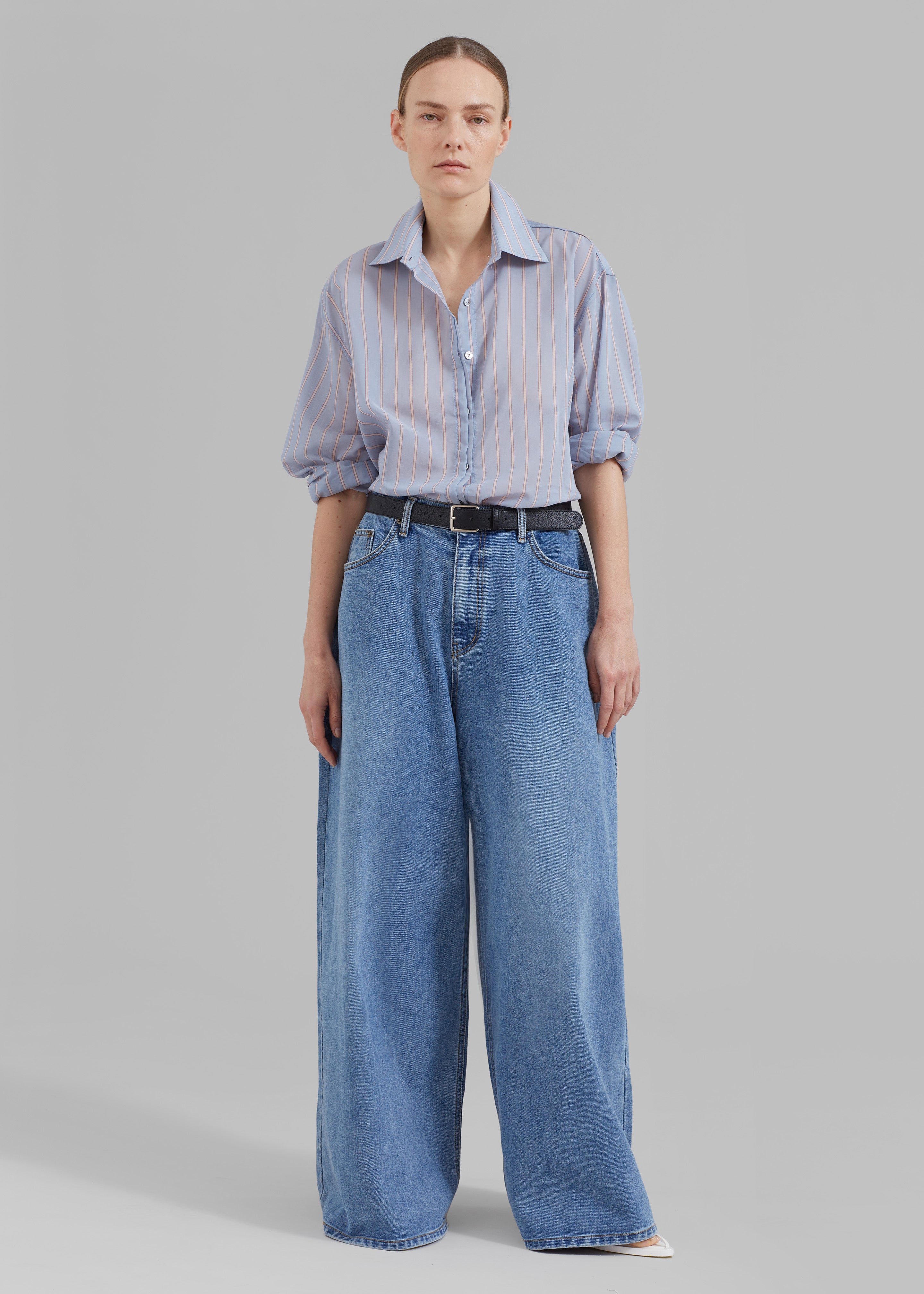 Florence Stripe Shirt - Blue Combo - 6