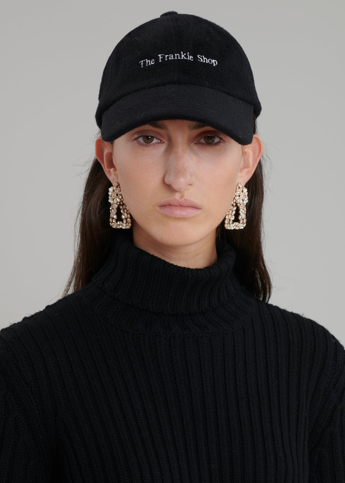 Frankie Wool Baseball Cap - Black - 4