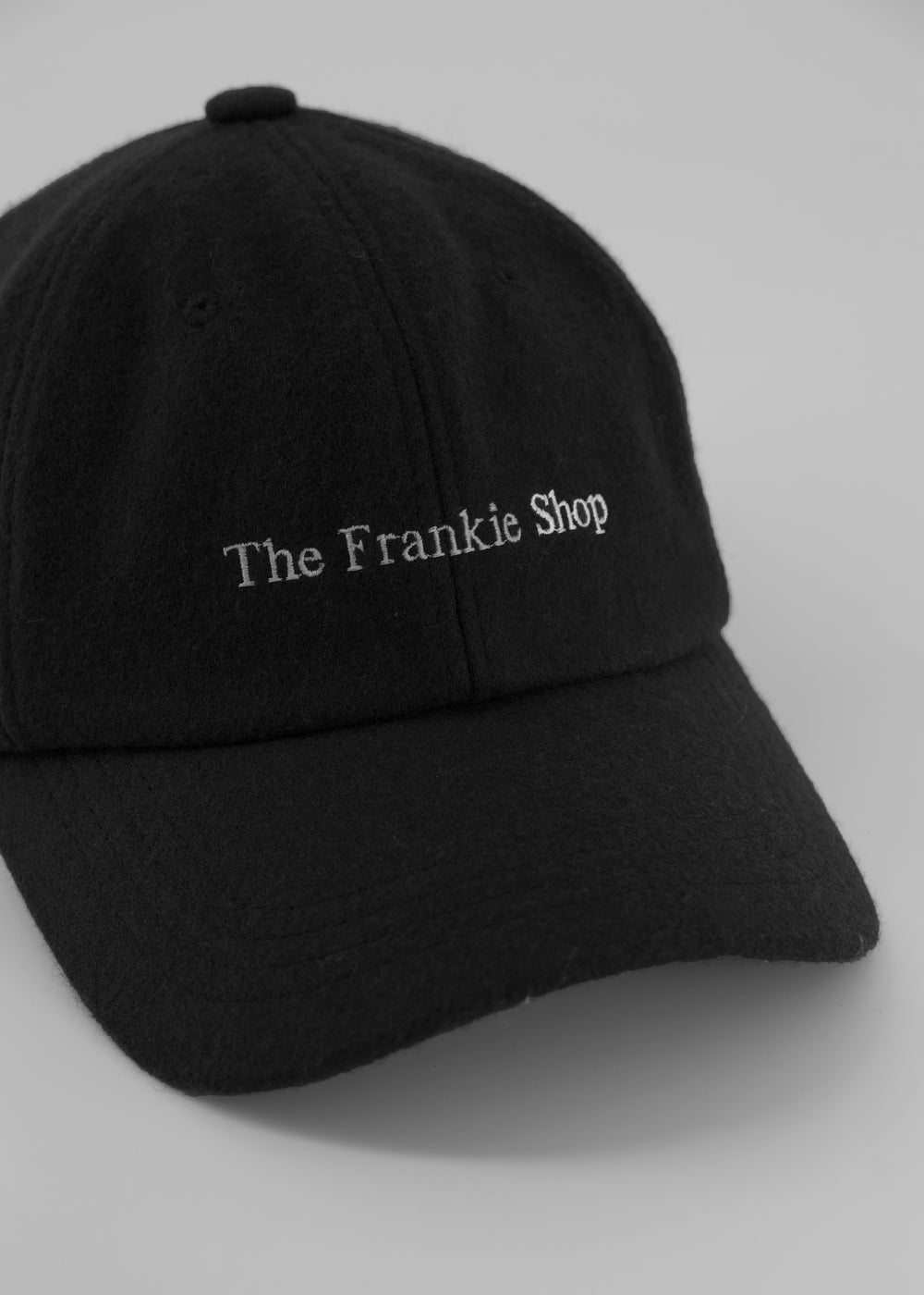 Frankie Wool Baseball Cap - Black - 1