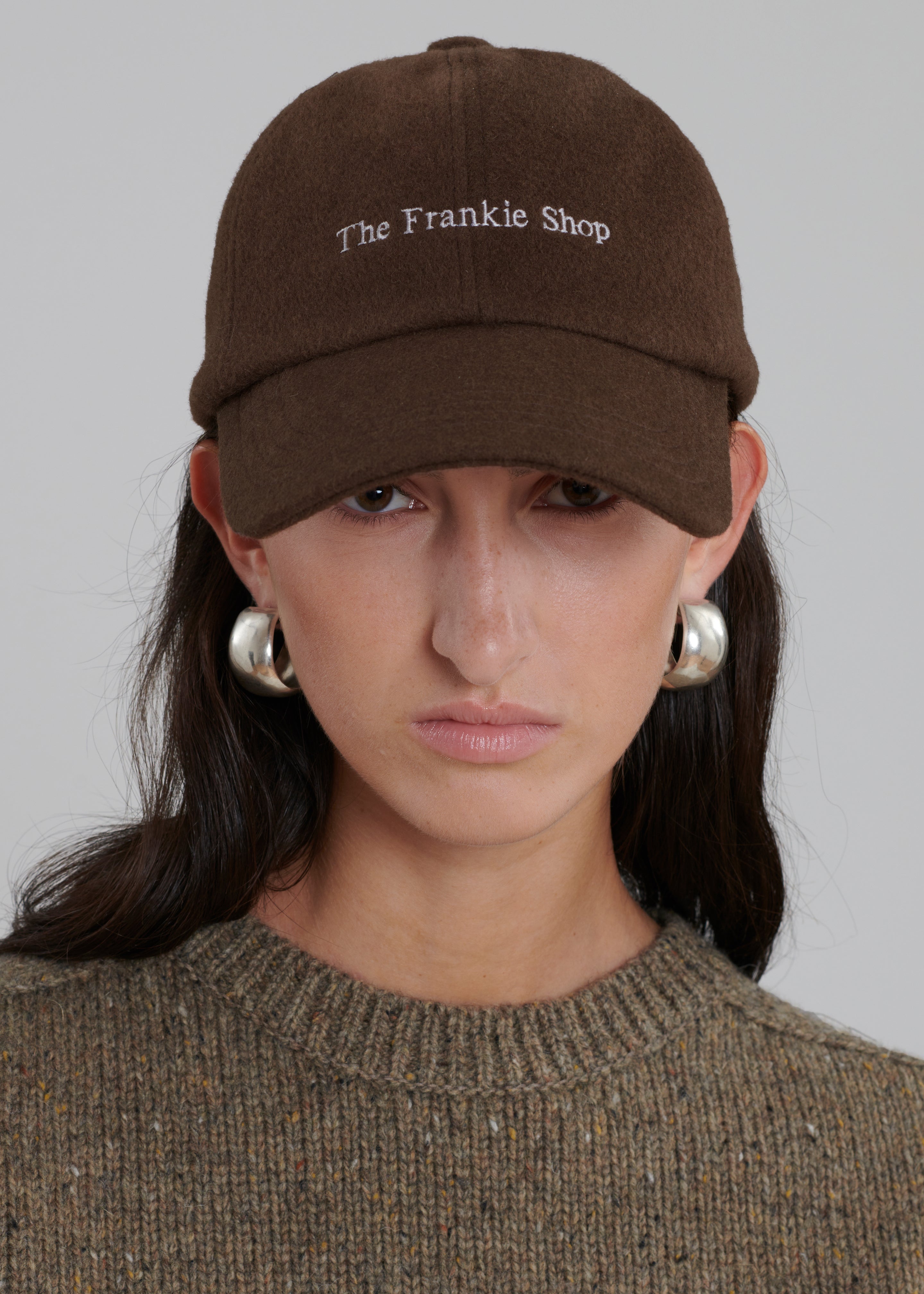Frankie Wool Baseball Cap - Chocolate - 5