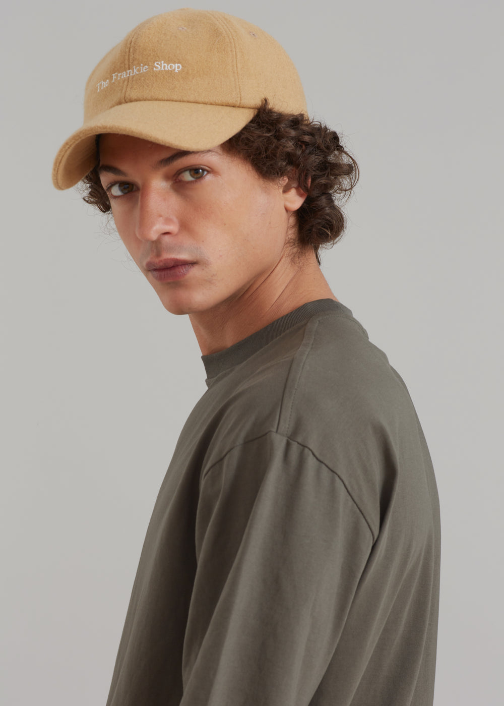 Frankie Wool Baseball Cap - Caramel - 1