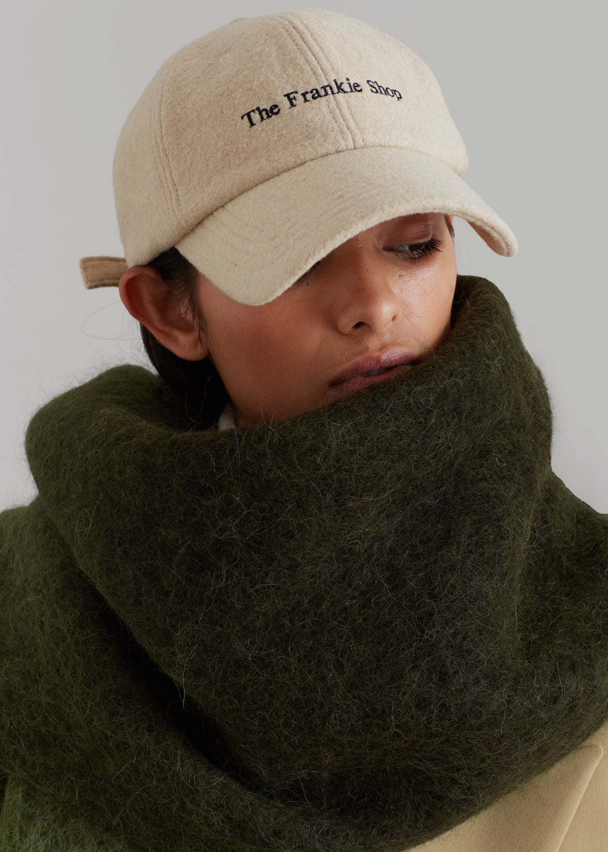 Frankie Boiled Wool Baseball Cap - Beige - 3