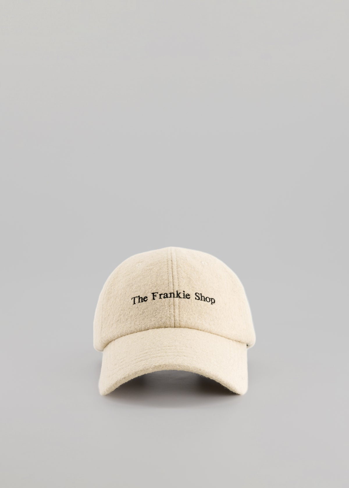 Frankie Boiled Wool Baseball Cap - Beige - 1