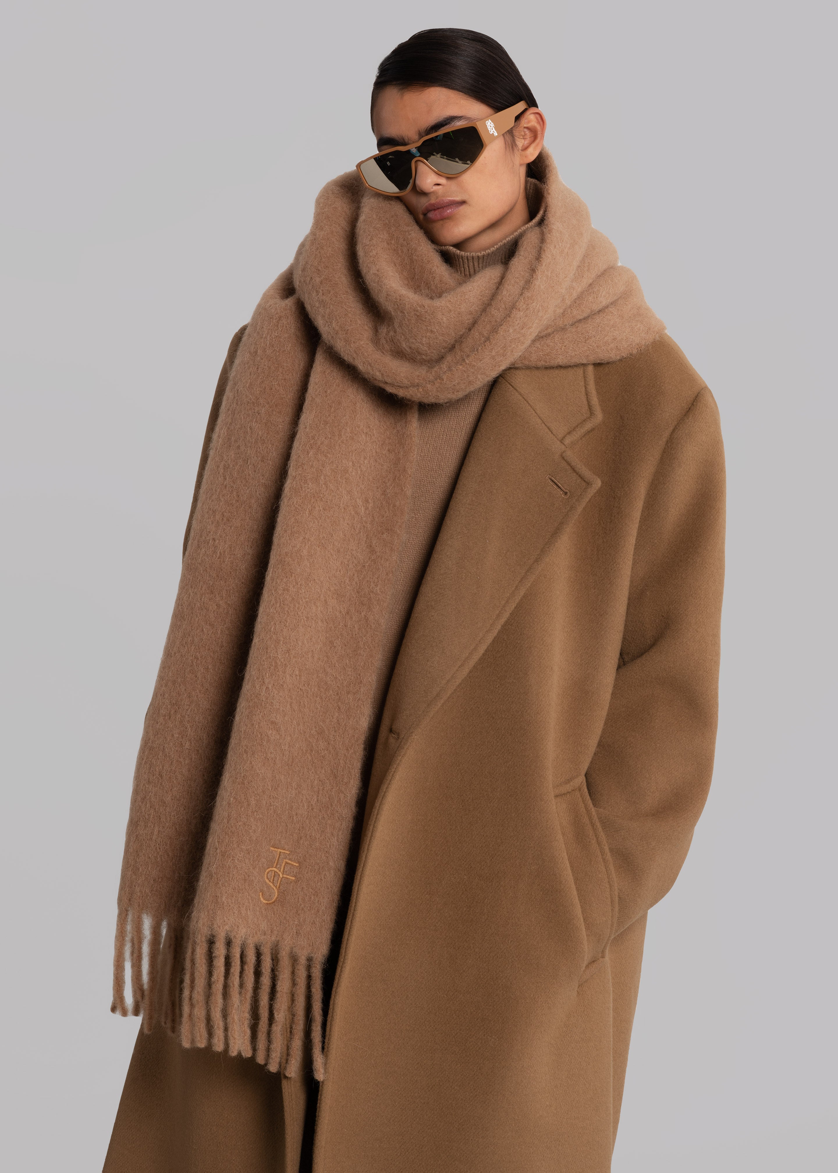 Frankie Lanne Scarf - Camel - 1