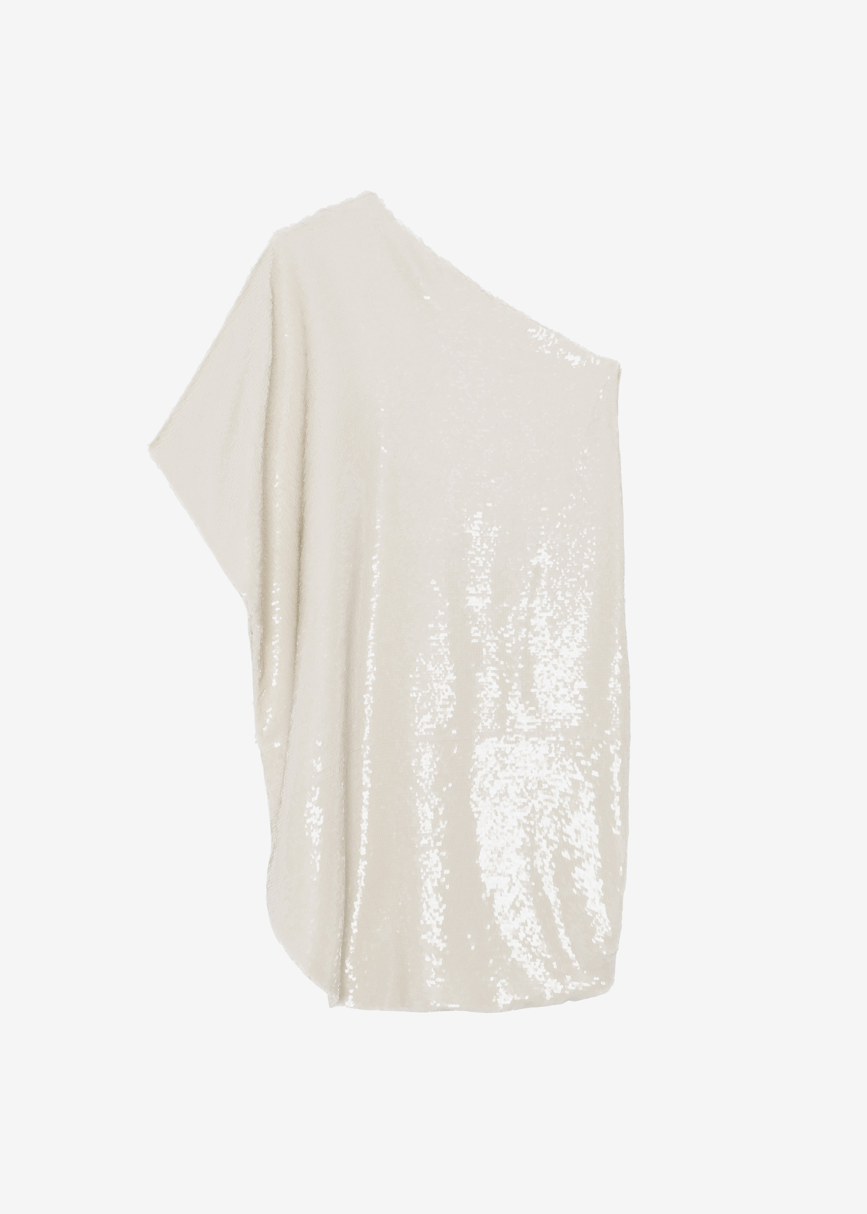 White sequin one shoulder top Clearance