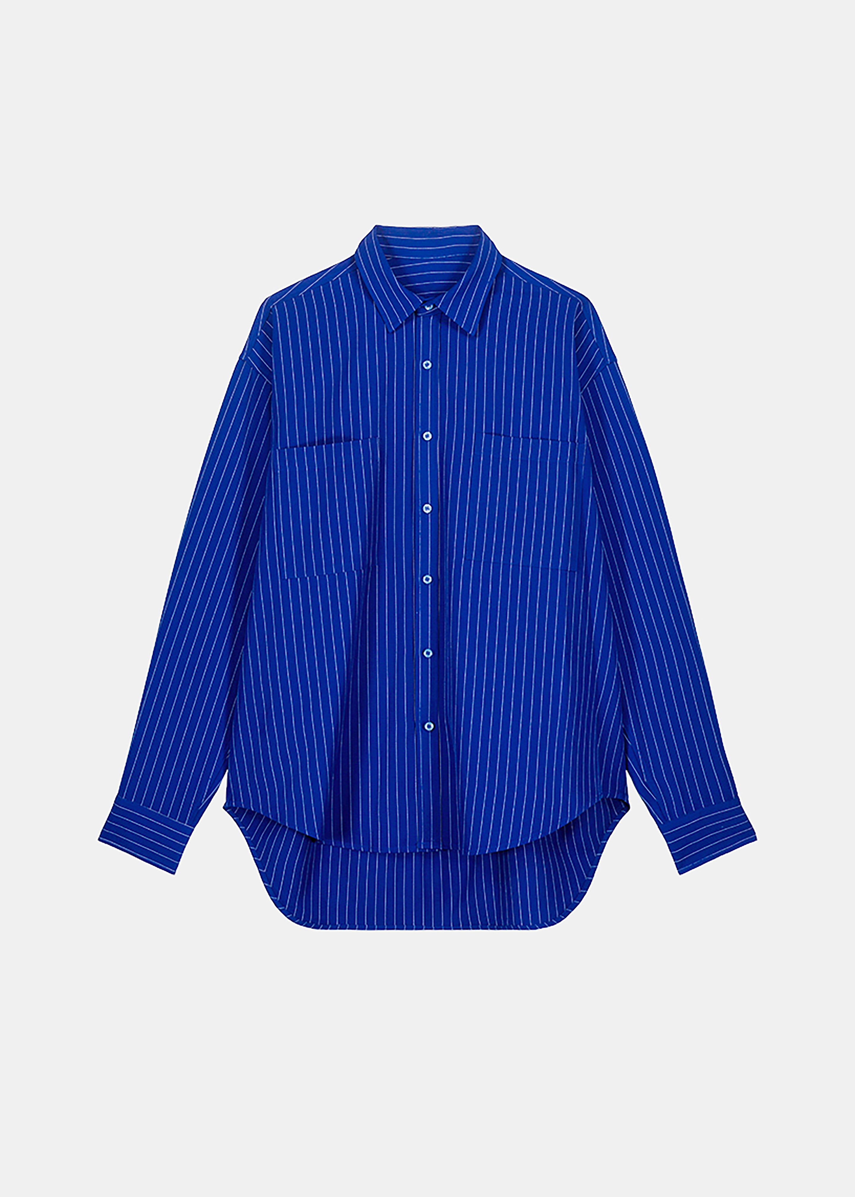 Georgia Fluid Stripe Shirt - Deep Blue - 12
