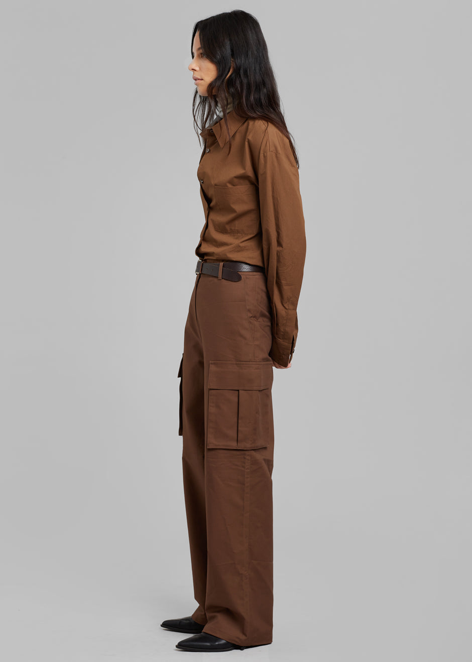 Gia Cargo Pants - Brown - 6