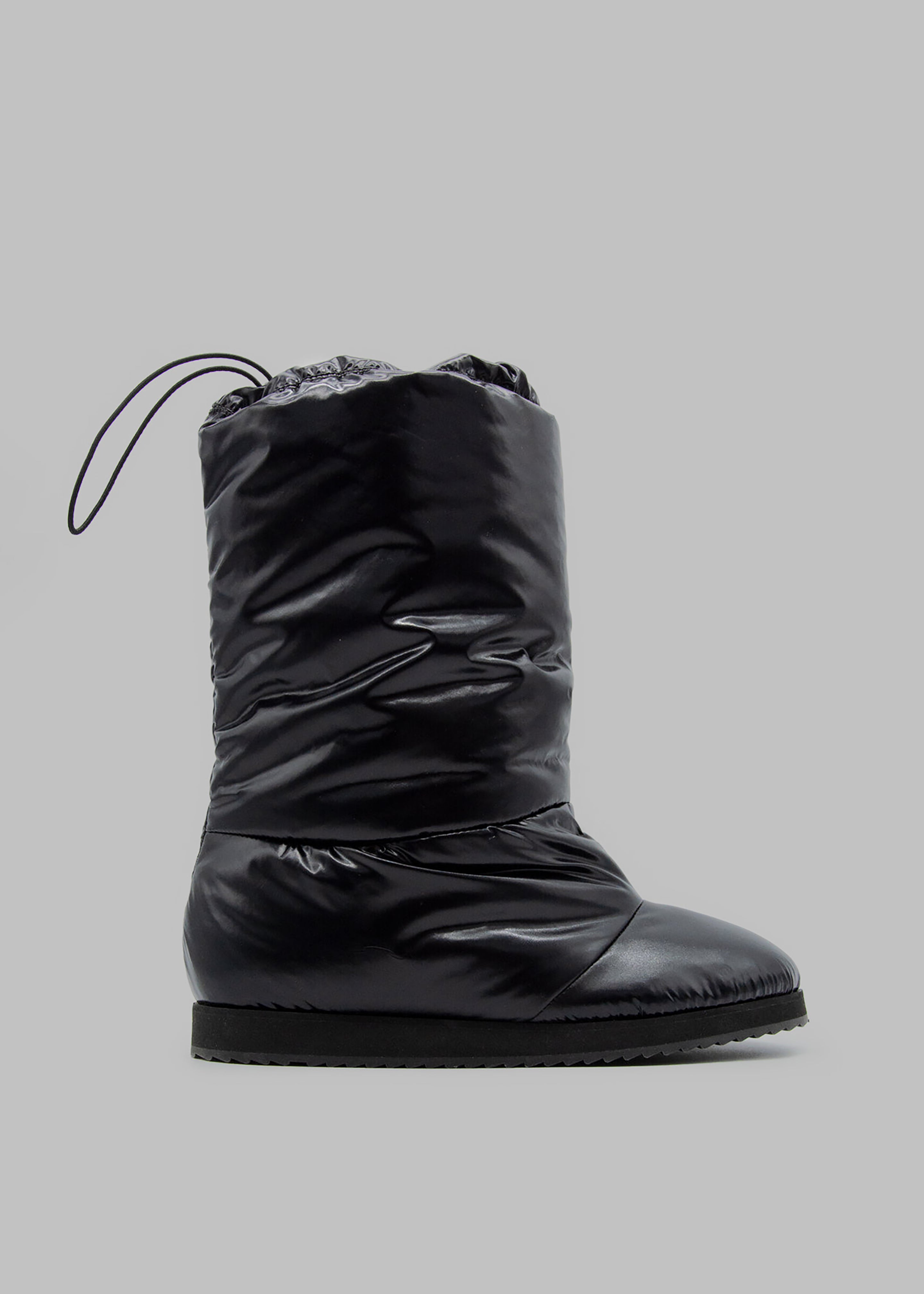 Gia Borghini 20 Glossy Nylon Boot - Black - 1