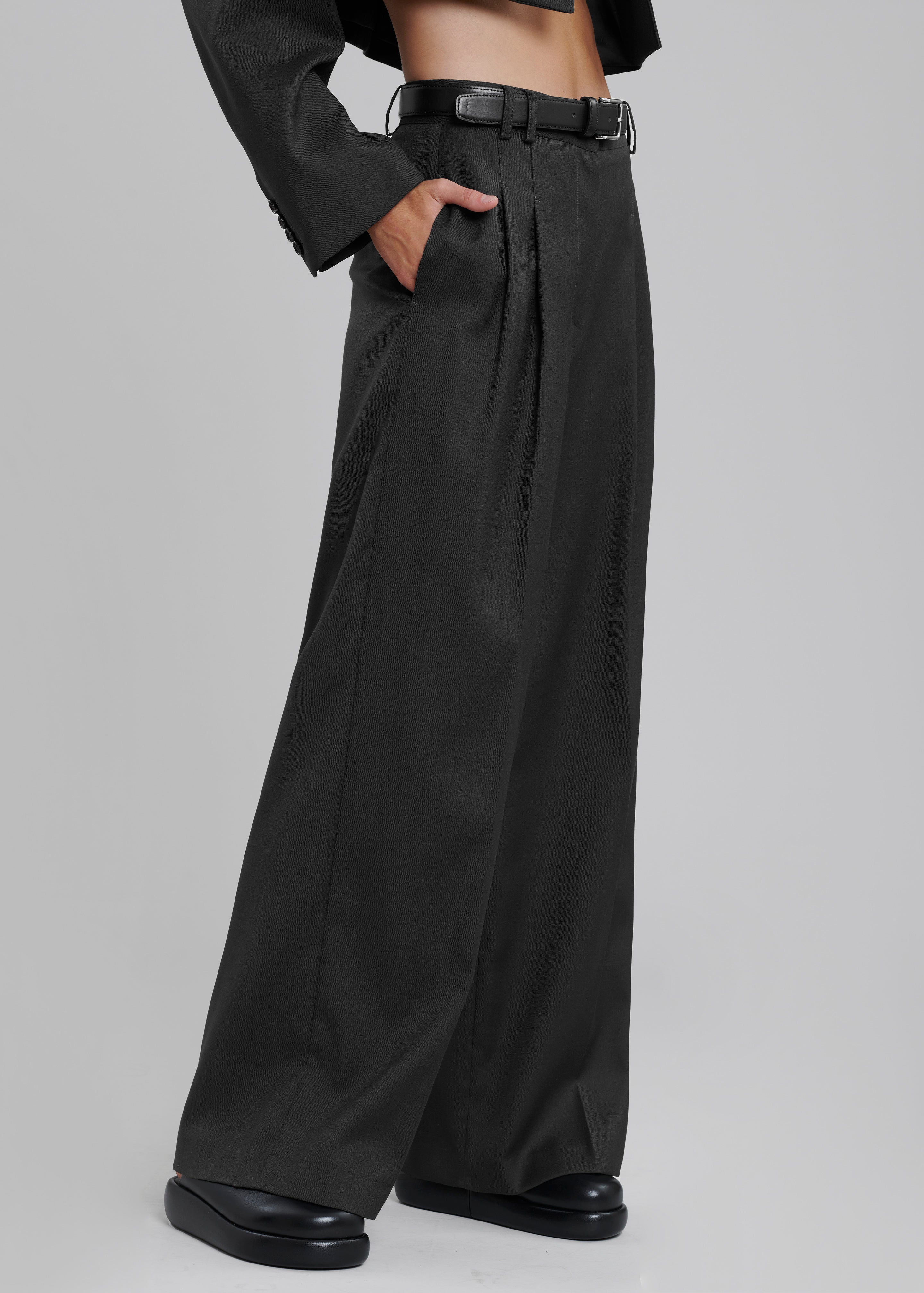 Glenn Wide Pants - Black