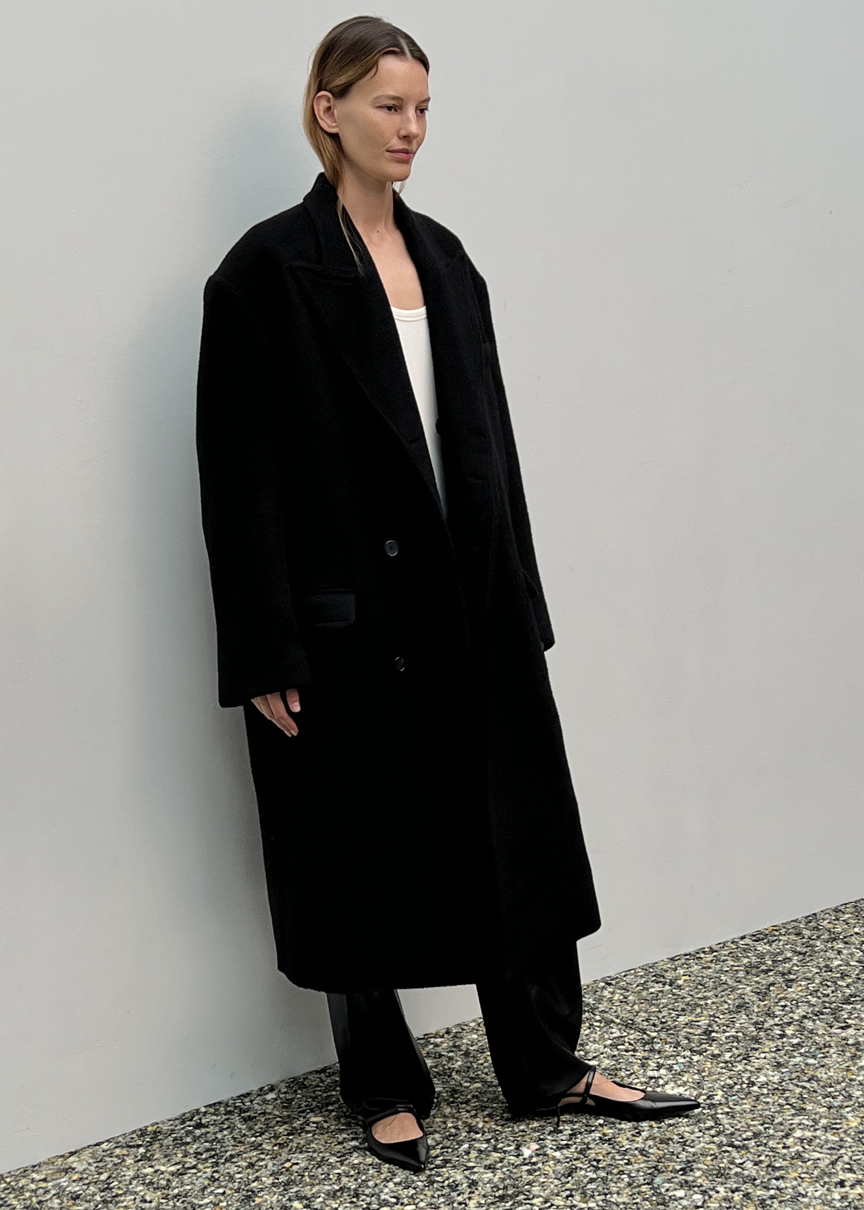 Anya check sale coat