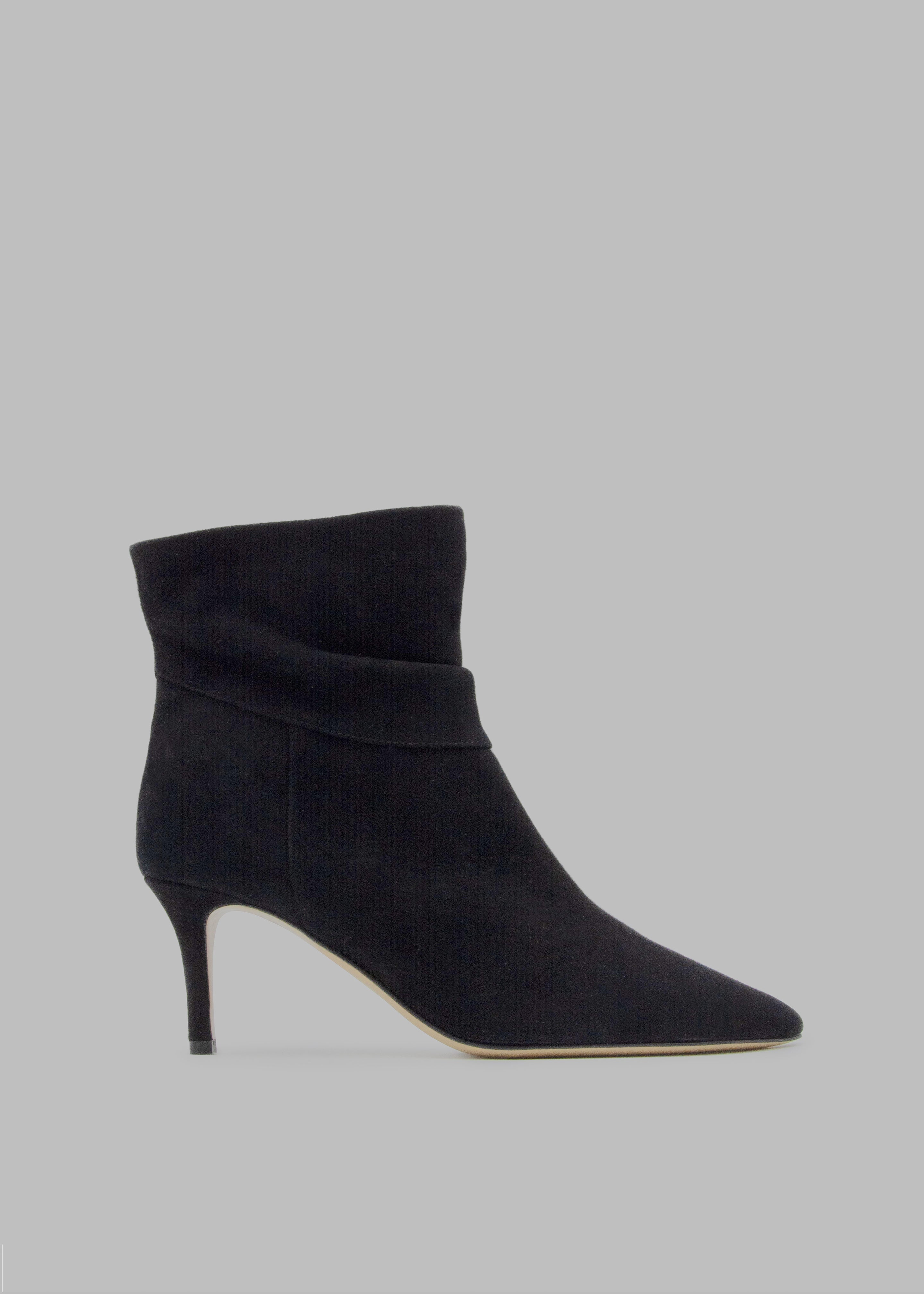 Ilio Smeraldo x Geraldine Boublil Suede Leather Boots - Black - 1