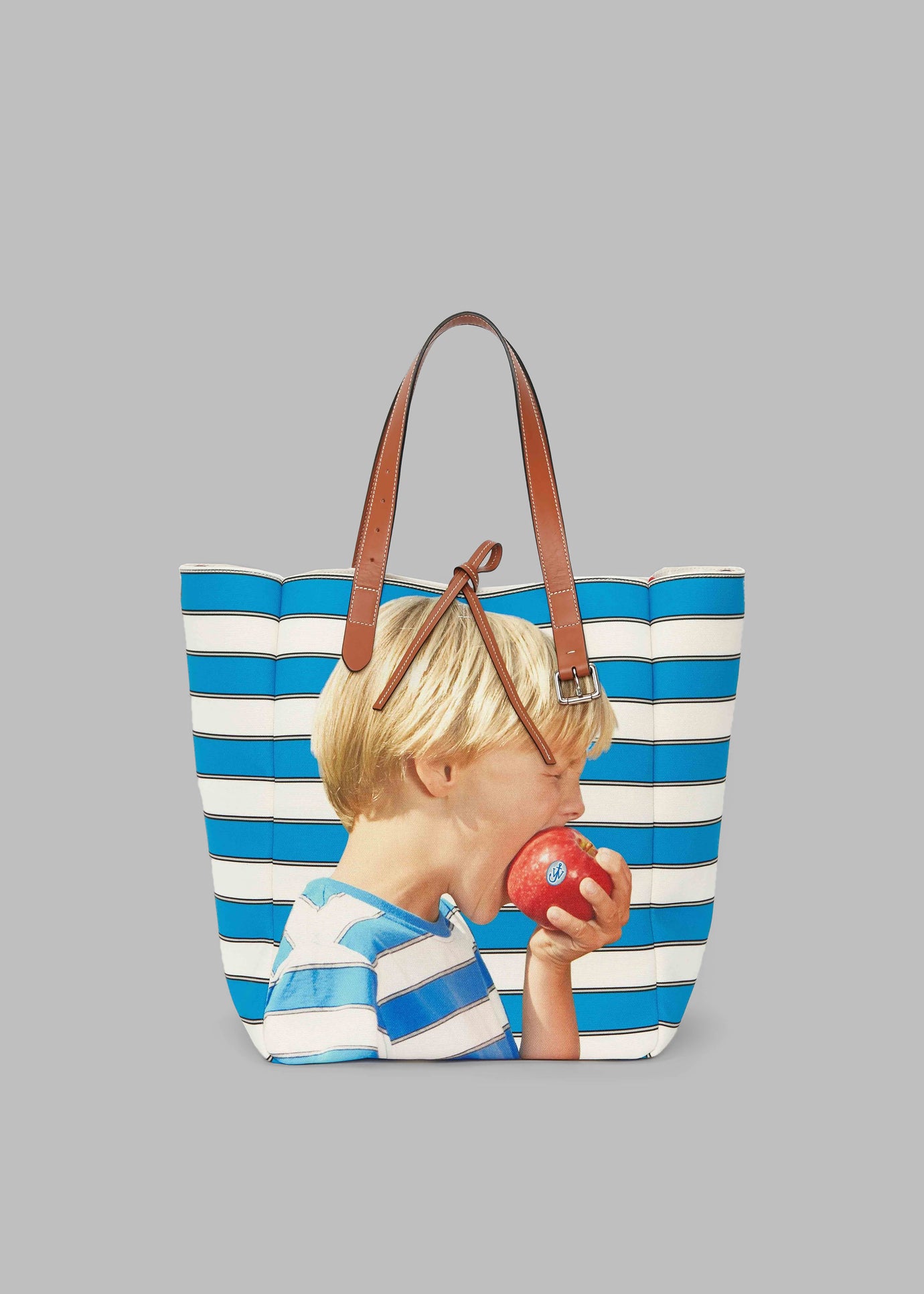 JW Anderson Boy With Apple Belt Tote - Blue/White