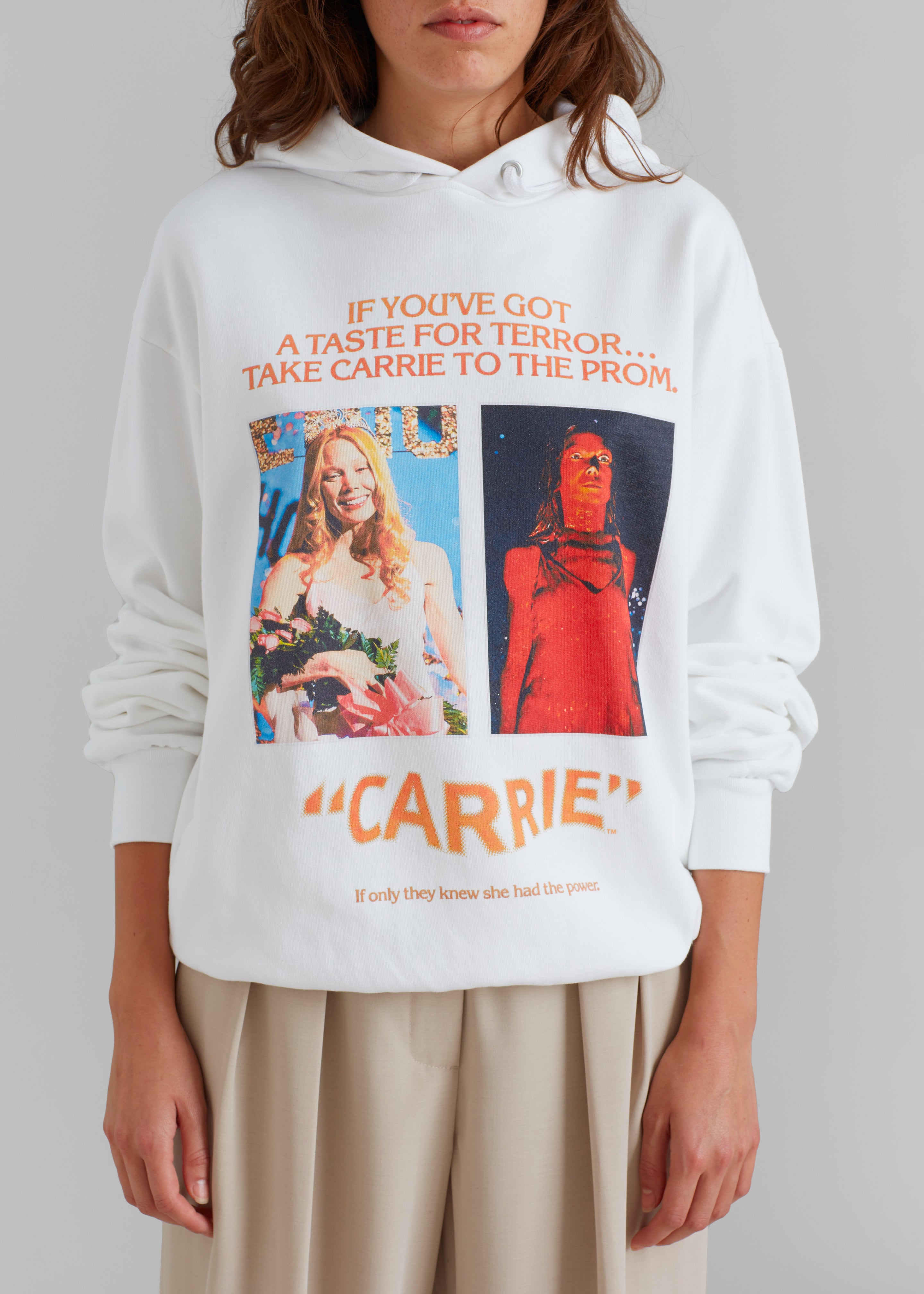 JW Anderson Carrie Hoodie - White – The Frankie Shop