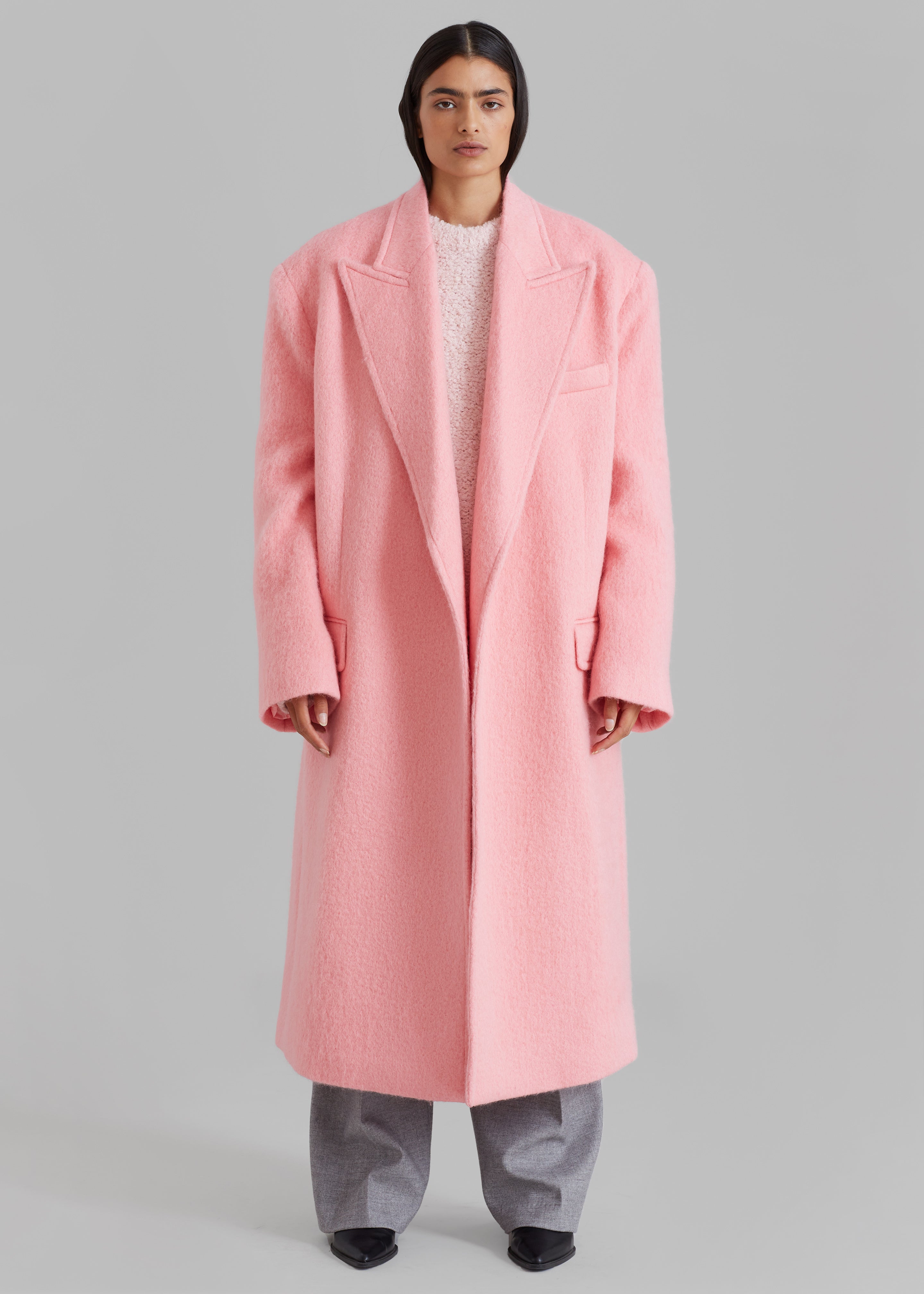 John Oversized Coat - Pink – The Frankie Shop