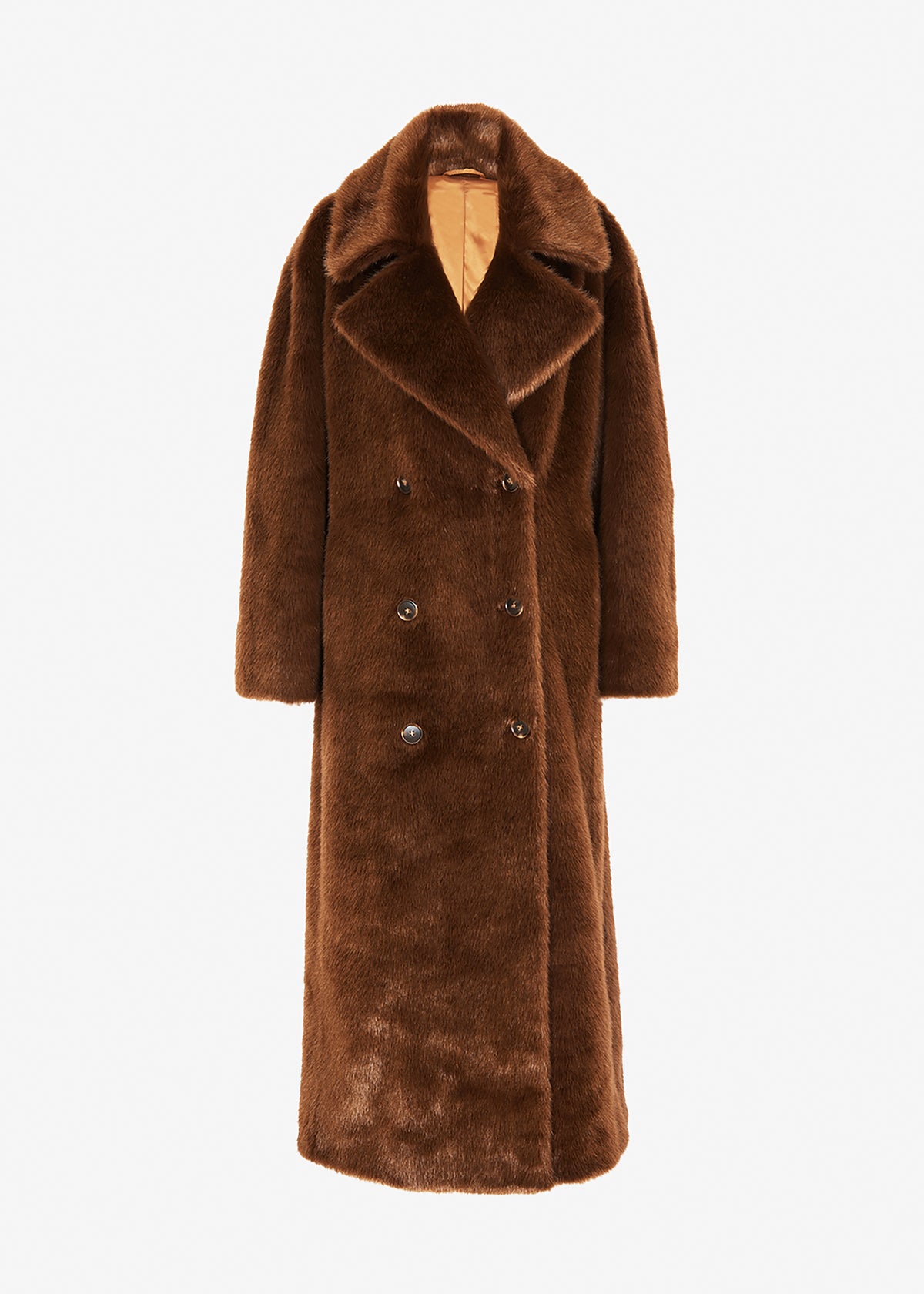 Joni Faux Fur Coat - Dark Camel - 13